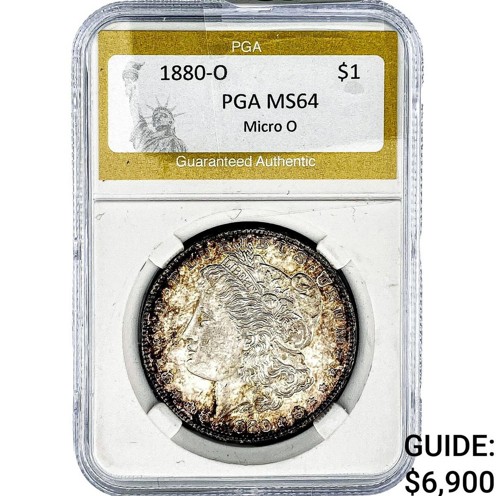 1880-O Morgan Silver Dollar PGA MS64 Micro O (1 of 2)