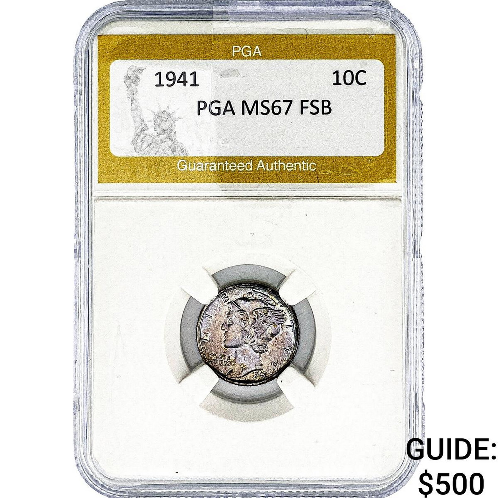 1941 Mercury Silver Dime PGA MS67 FSB (1 of 2)