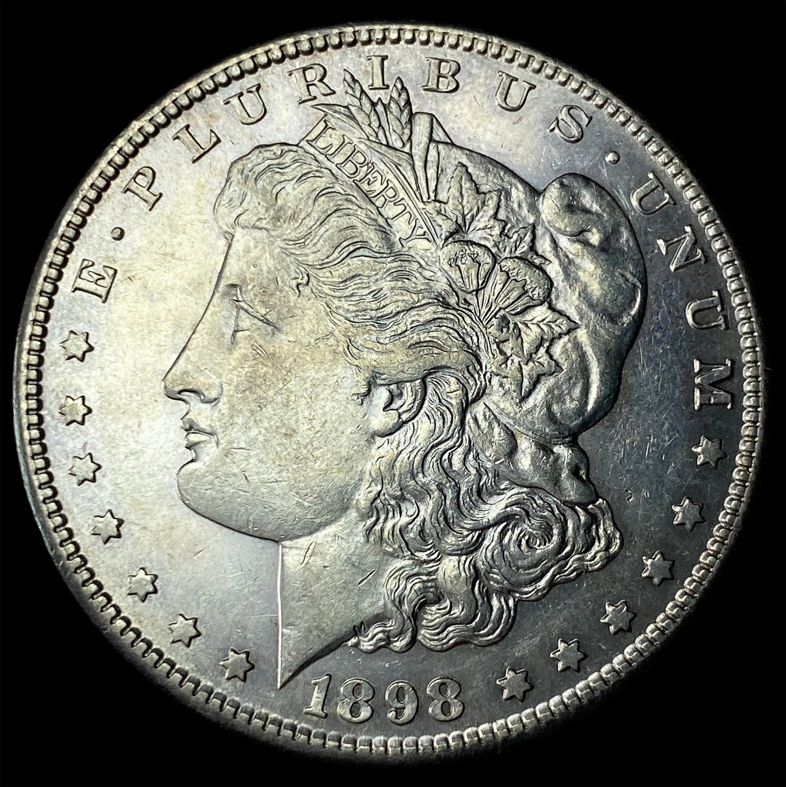 1898-S Silver Morgan Dollar CLOSELY UNCIRCULATED: 1898-S Silver Morgan Dollar CLOSELY UNCIRCULATED