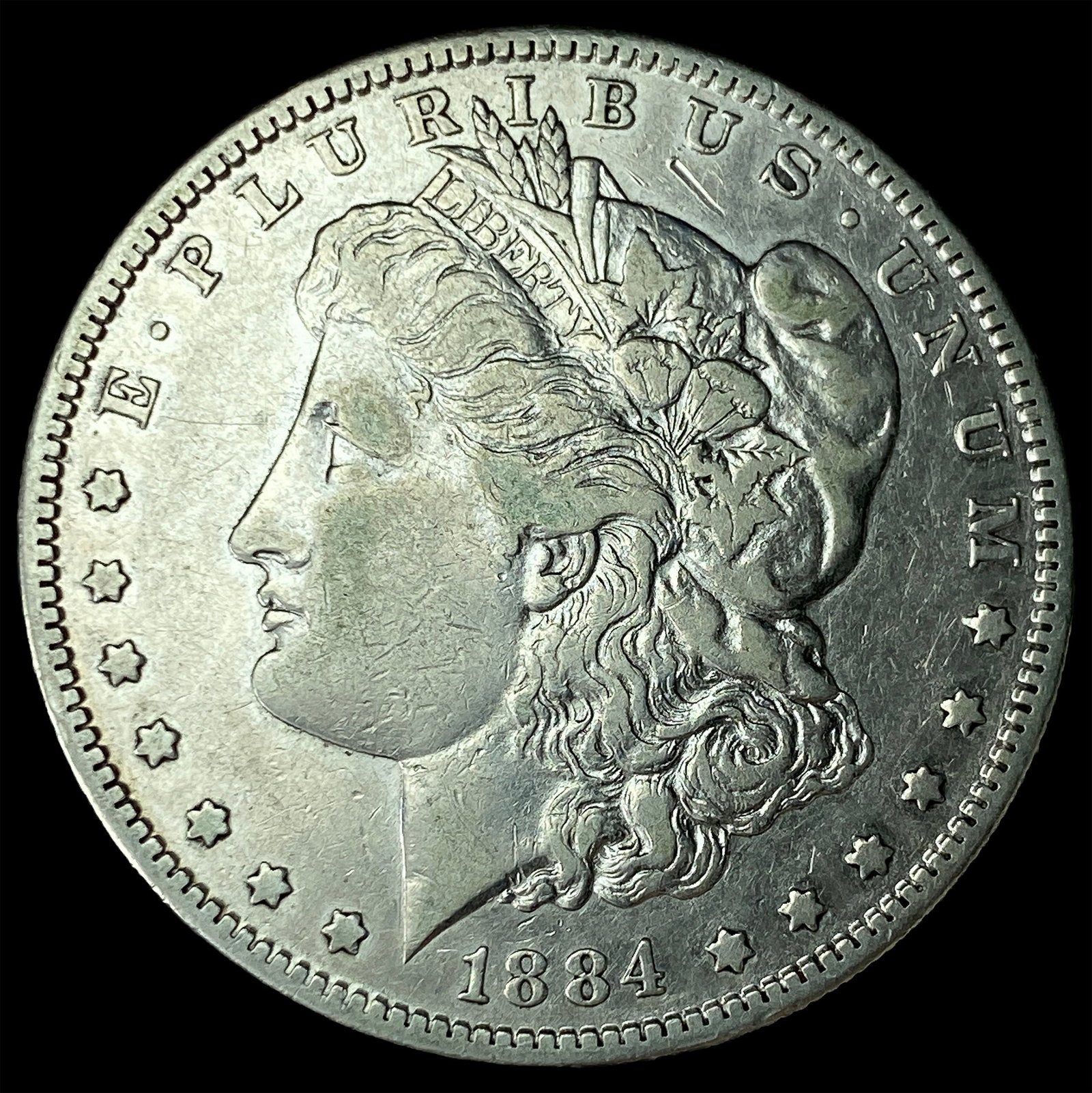 1884-S Silver Morgan Dollar NEARLY UNCIRCULATED: 1884-S Silver Morgan Dollar NEARLY UNCIRCULATED