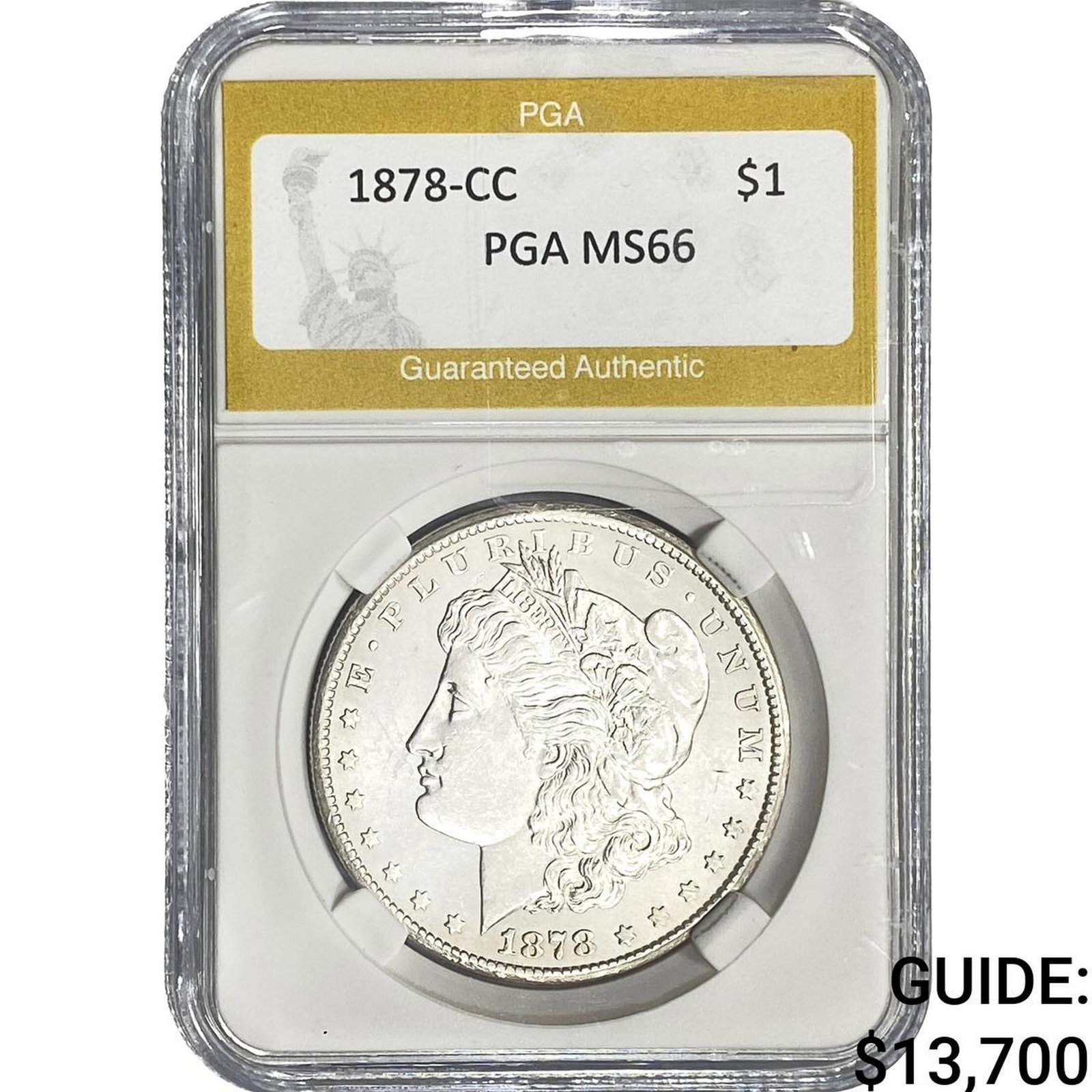 1878-CC Morgan Silver Dollar PGA MS66 (1 of 2)