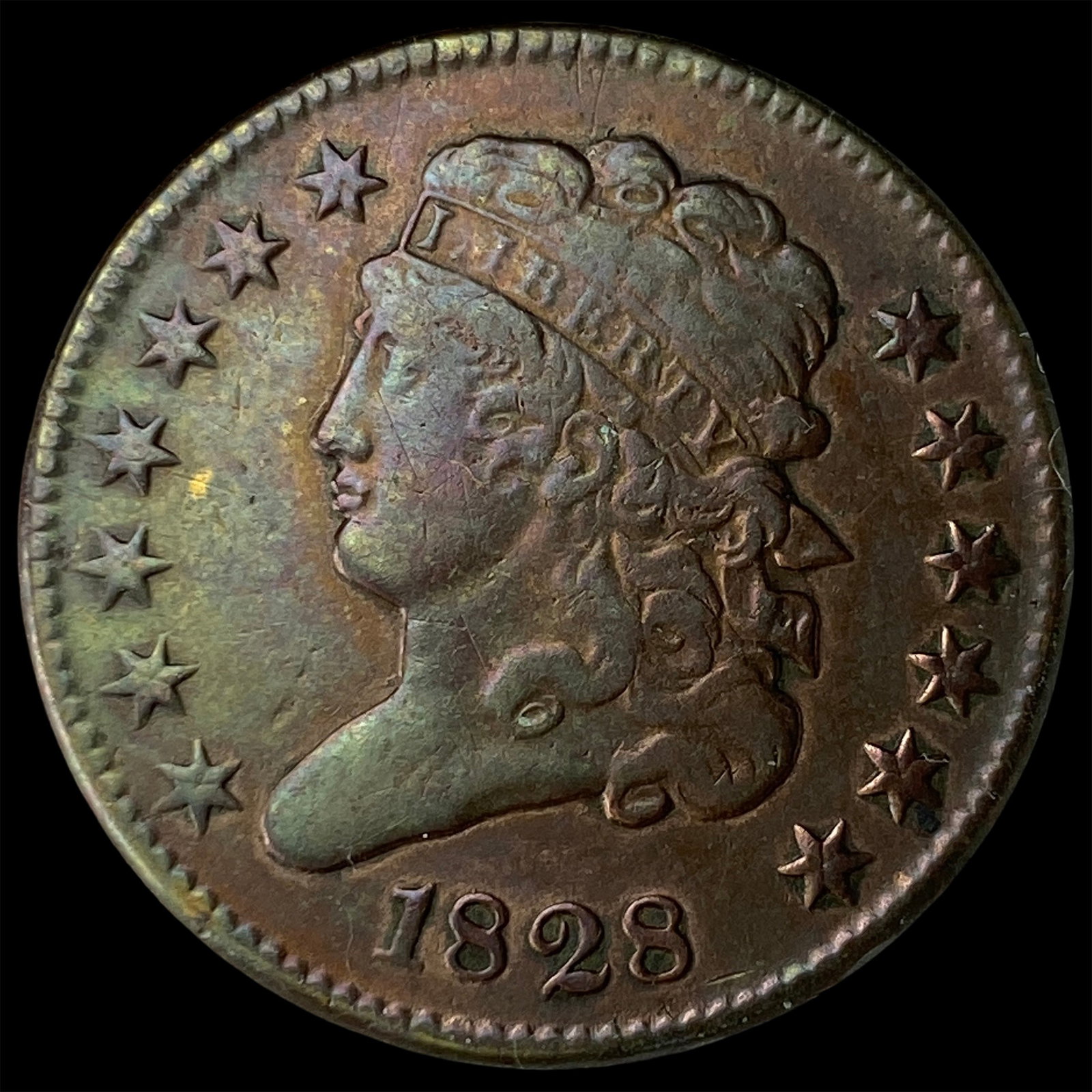 1828 Classic Head Half Cent LIGHTLY CIRCULATED (1 of 2)