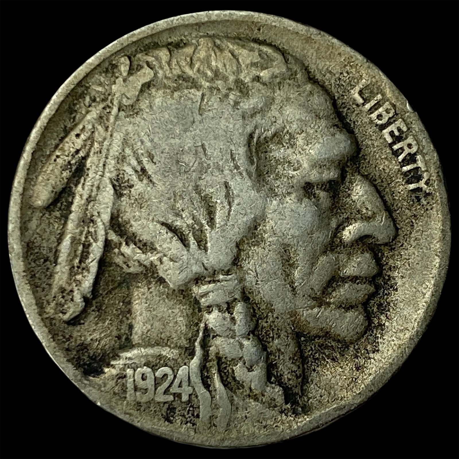 1924-D Buffalo Nickel LIGHTLY CIRCULATED: 1924-D Buffalo Nickel LIGHTLY CIRCULATED