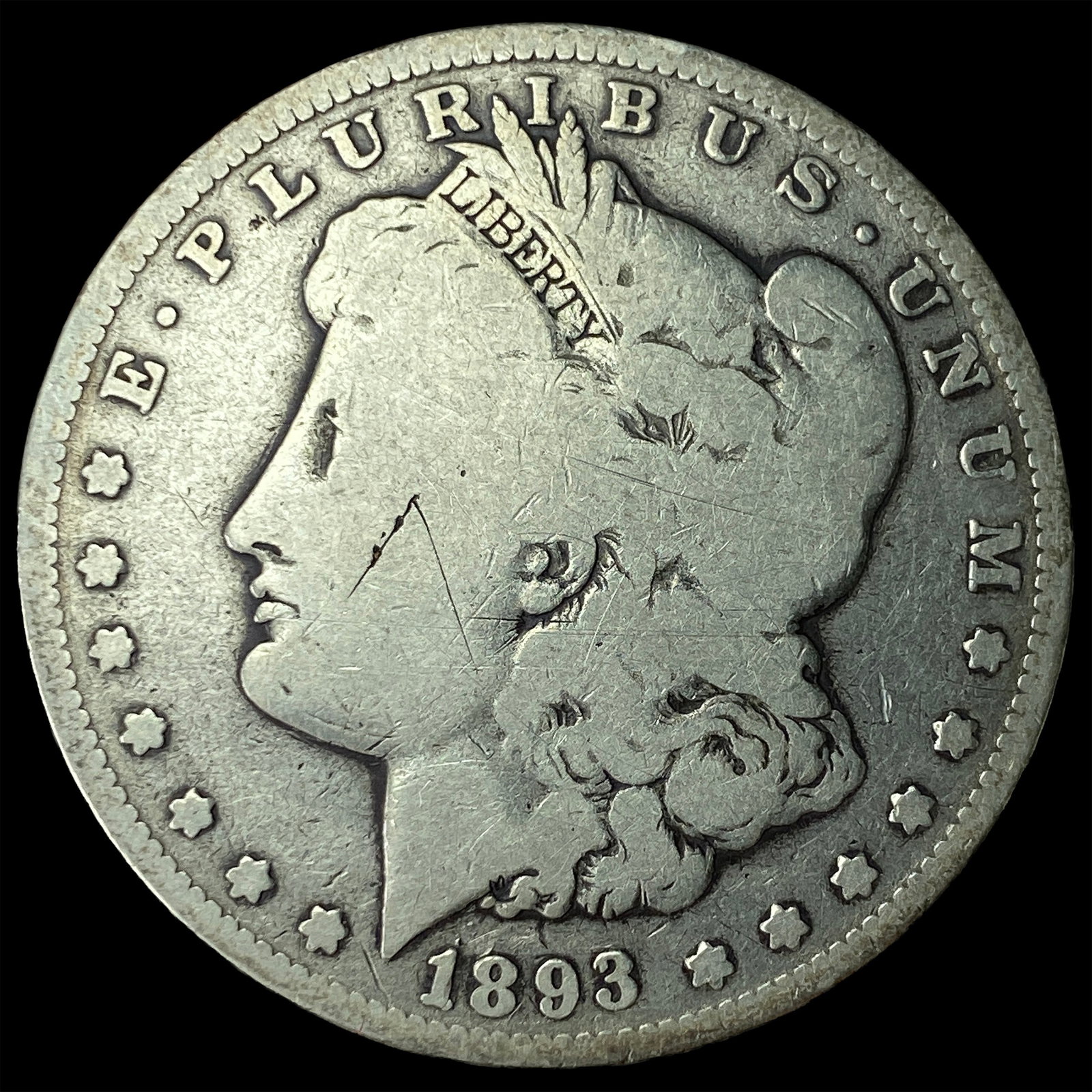 1893 Morgan Silver Dollar NICELY CIRCULATED: 1893 Morgan Silver Dollar NICELY CIRCULATED