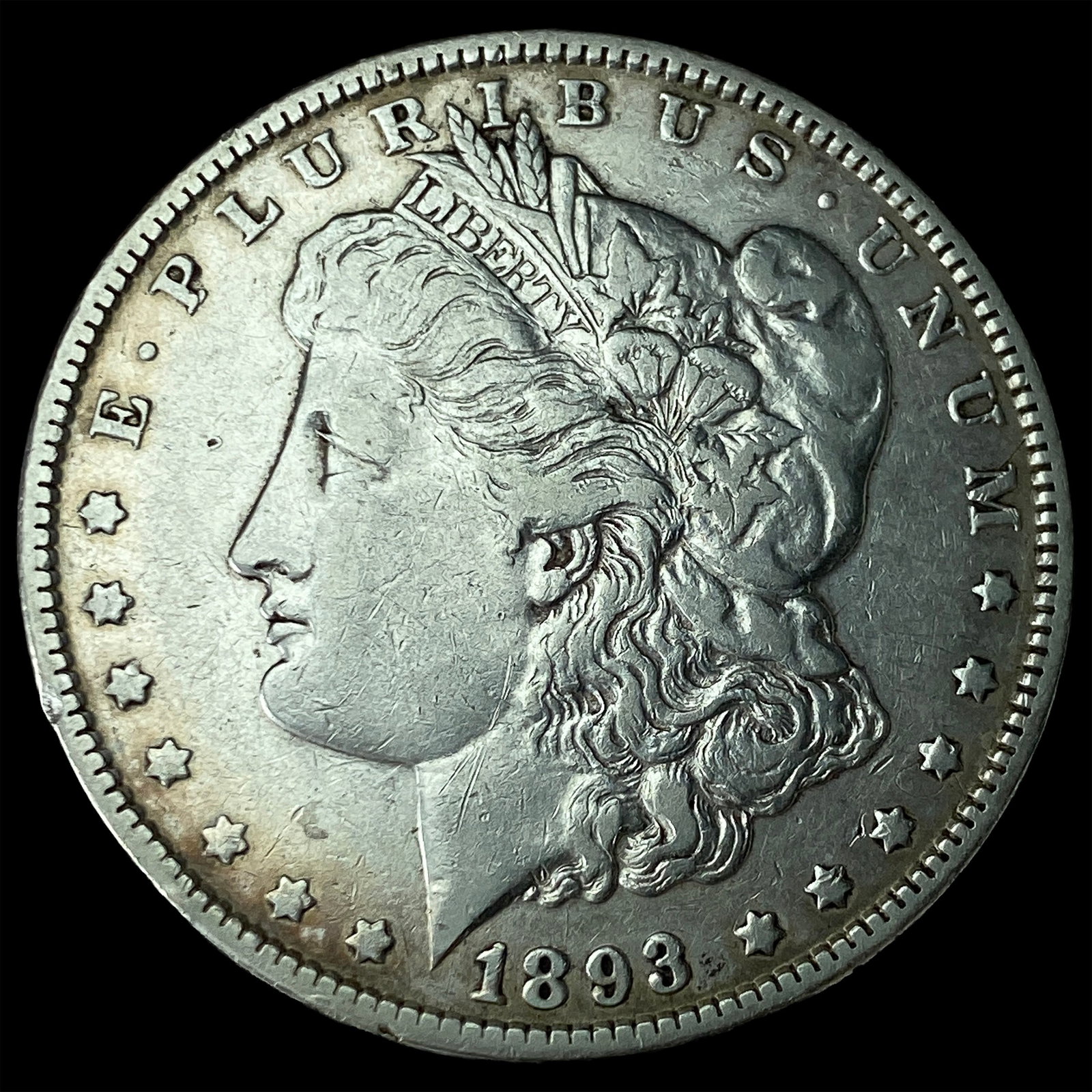 1893 Morgan Silver Dollar NEARLY UNCIRCULATED: 1893 Morgan Silver Dollar NEARLY UNCIRCULATED