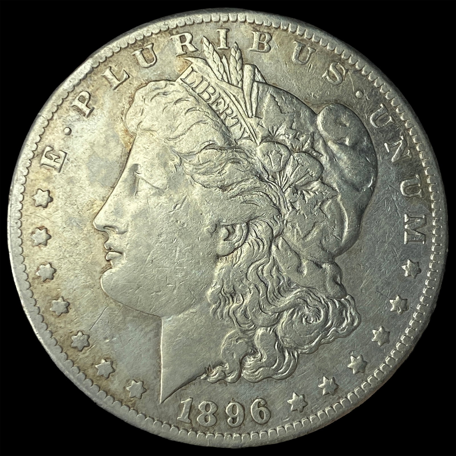 1896-S Silver Morgan Dollar ABOUT UNCIRCULATED: 1896-S Silver Morgan Dollar ABOUT UNCIRCULATED