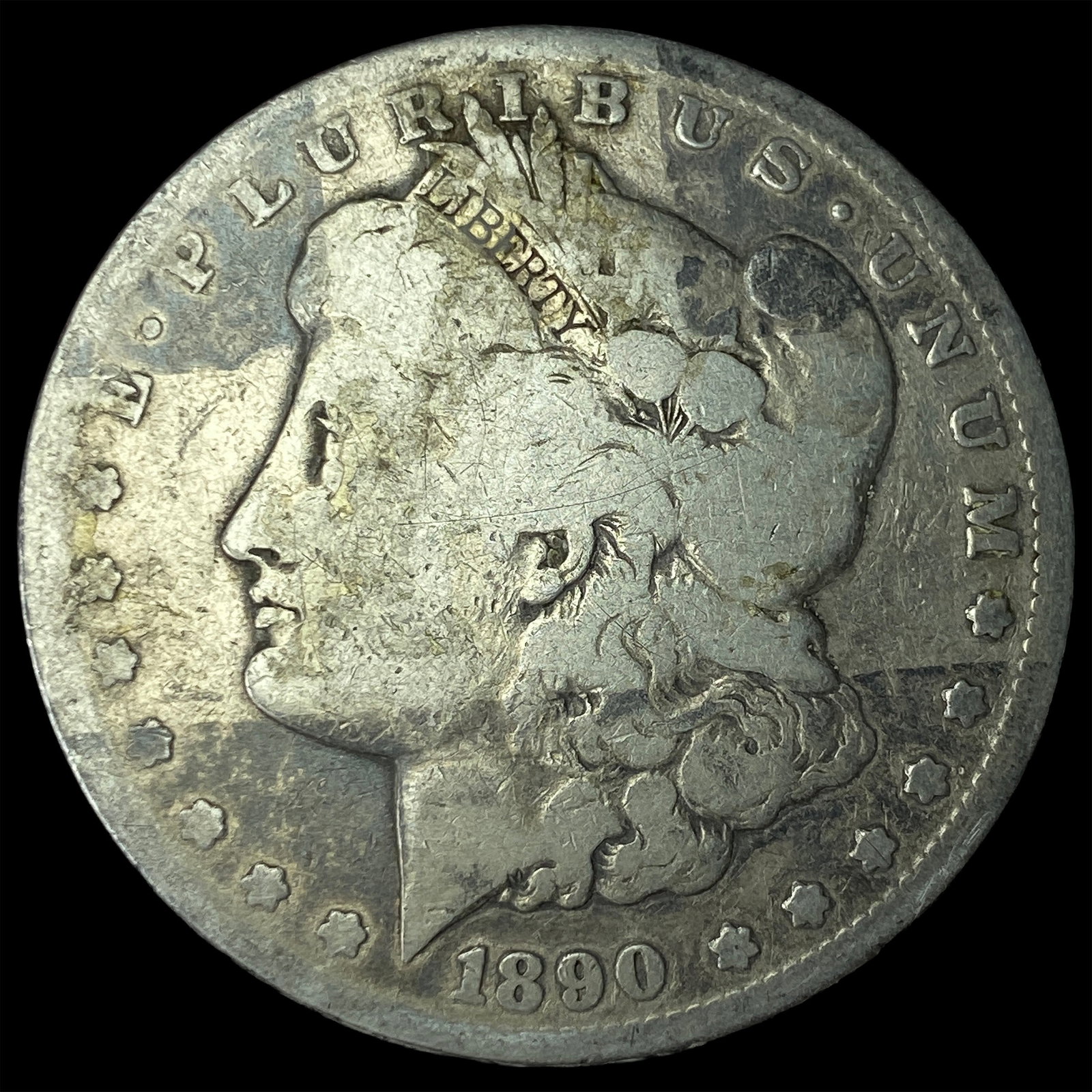 1890-CC Silver Morgan Dollar LIGHTLY CIRCULATED: 1890-CC Silver Morgan Dollar LIGHTLY CIRCULATED