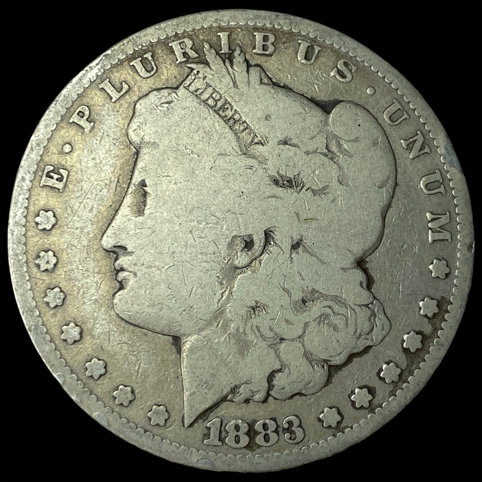 1883-CC Silver Morgan Dollar LIGHTLY CIRCULATED: 1883-CC Silver Morgan Dollar LIGHTLY CIRCULATED