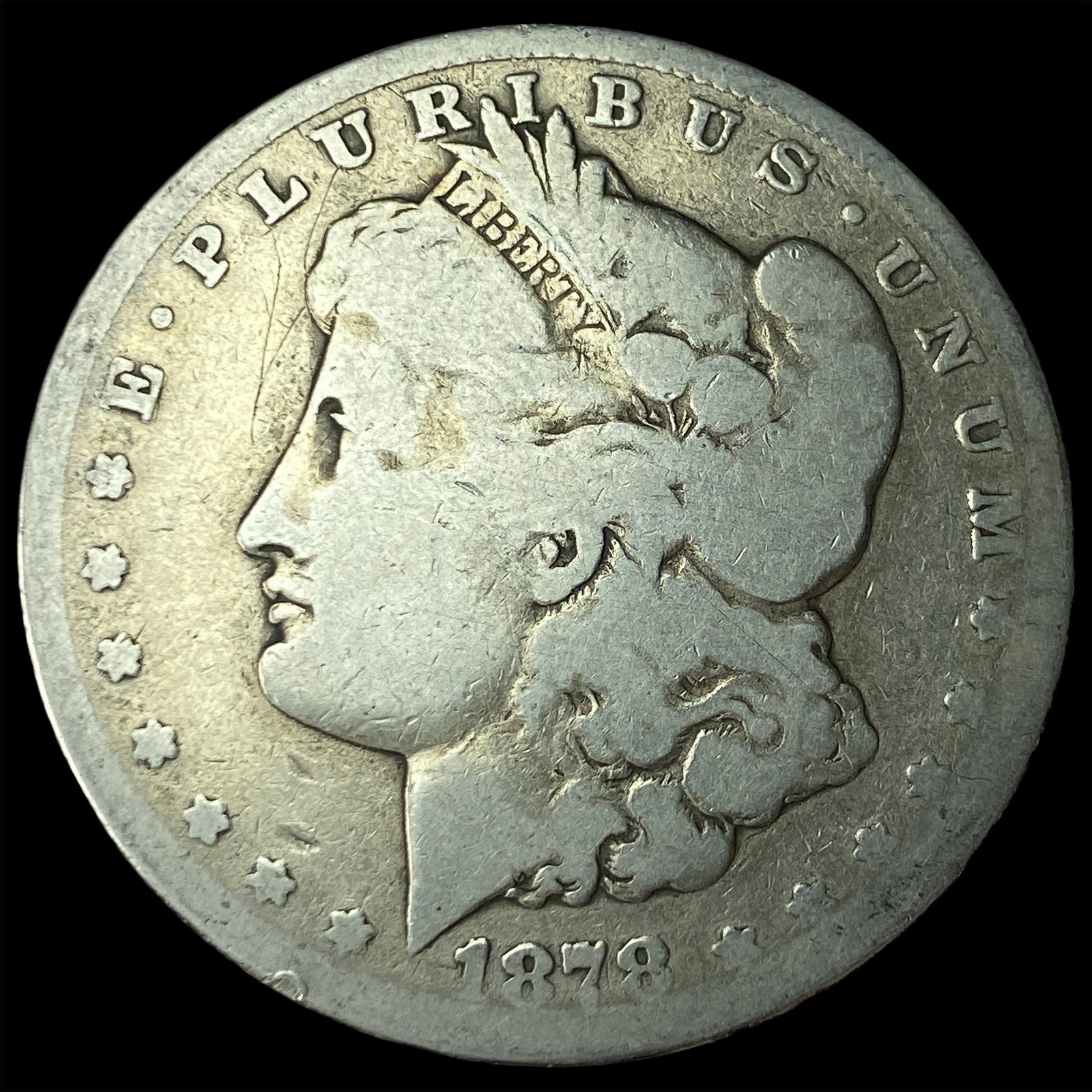 1878-CC Silver Morgan Dollar LIGHTLY CIRCULATED: 1878-CC Silver Morgan Dollar LIGHTLY CIRCULATED