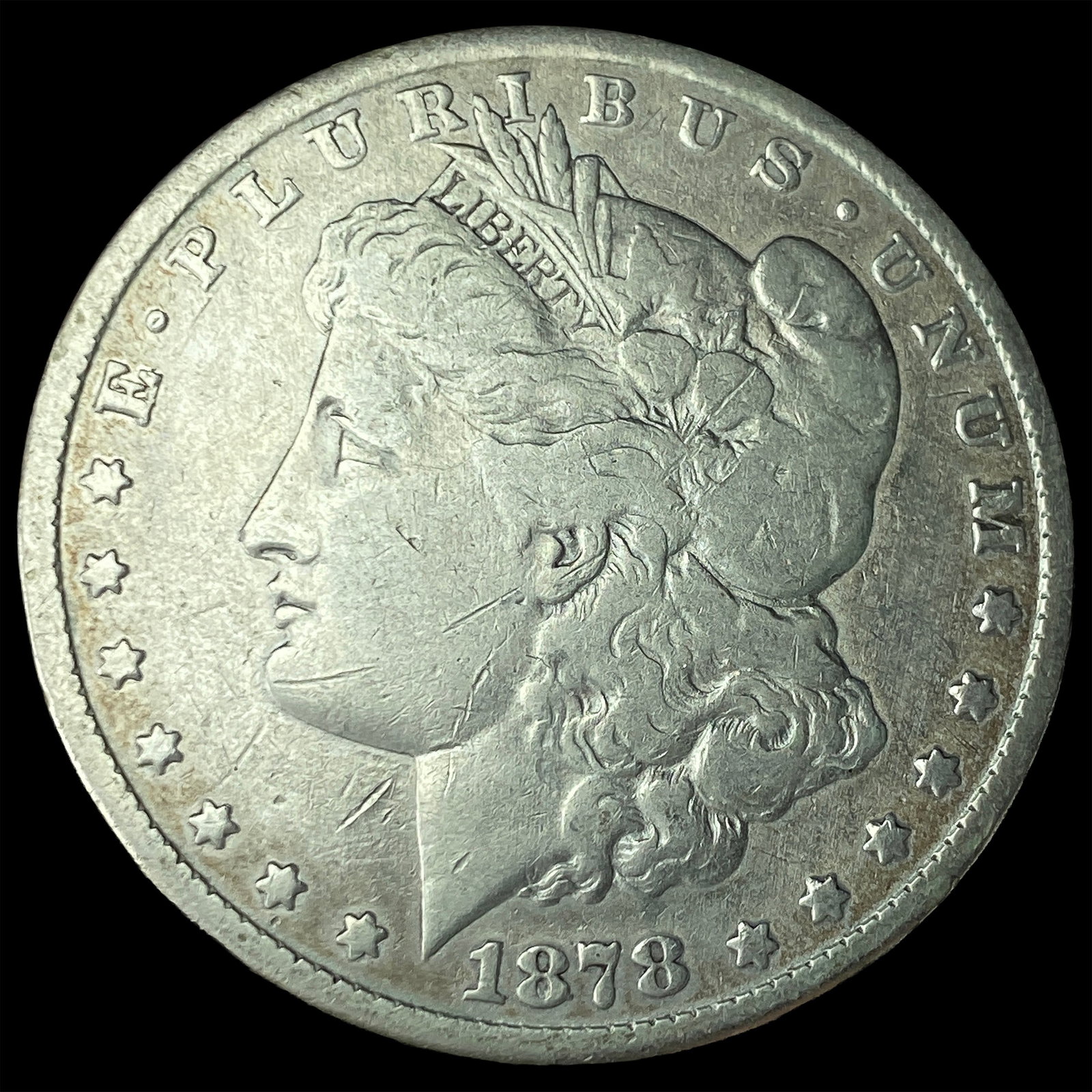 1878-CC Silver Morgan Dollar LIGHTLY CIRCULATED: 1878-CC Silver Morgan Dollar LIGHTLY CIRCULATED
