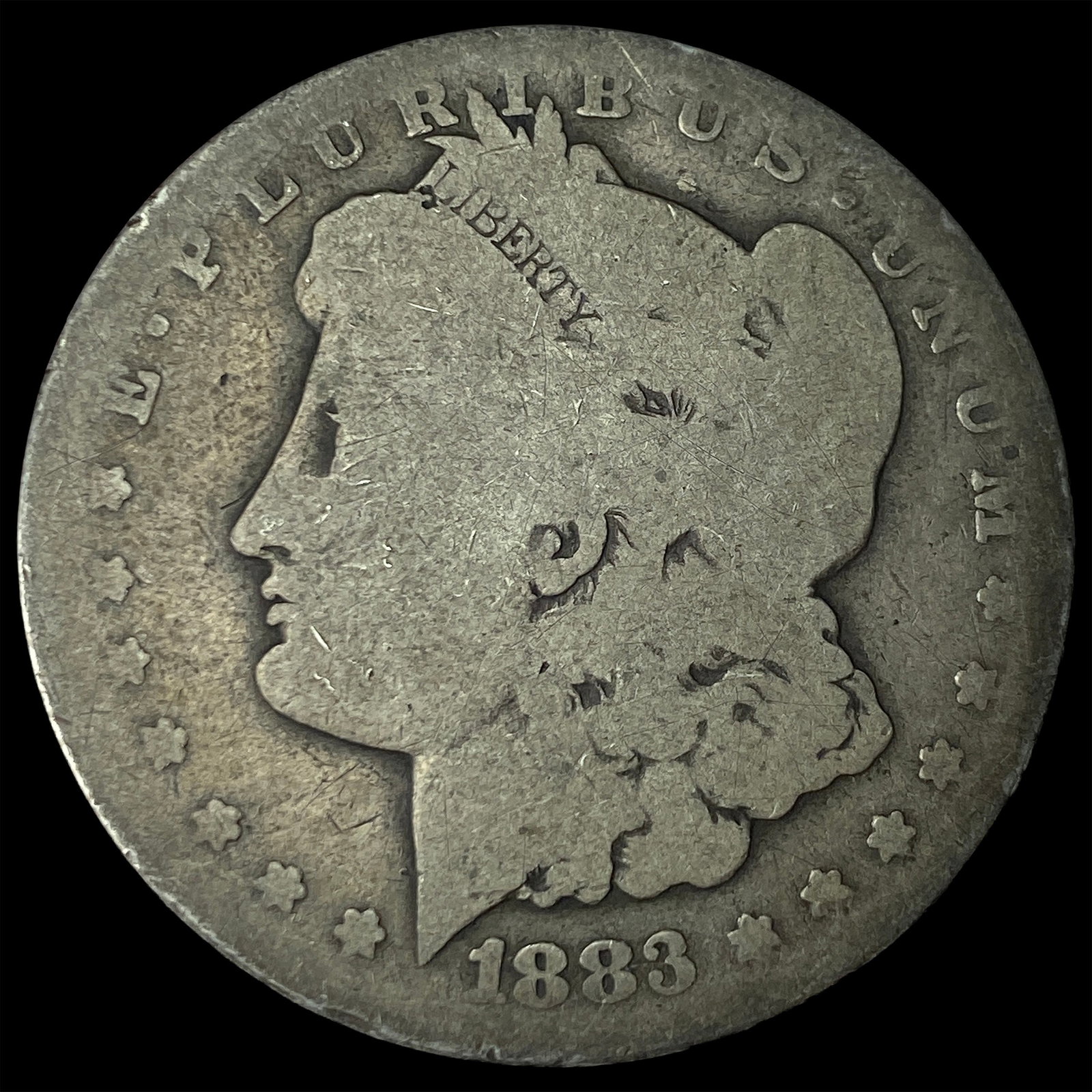 1883-CC Silver Morgan Dollar LIGHTLY CIRCULATED: 1883-CC Silver Morgan Dollar LIGHTLY CIRCULATED