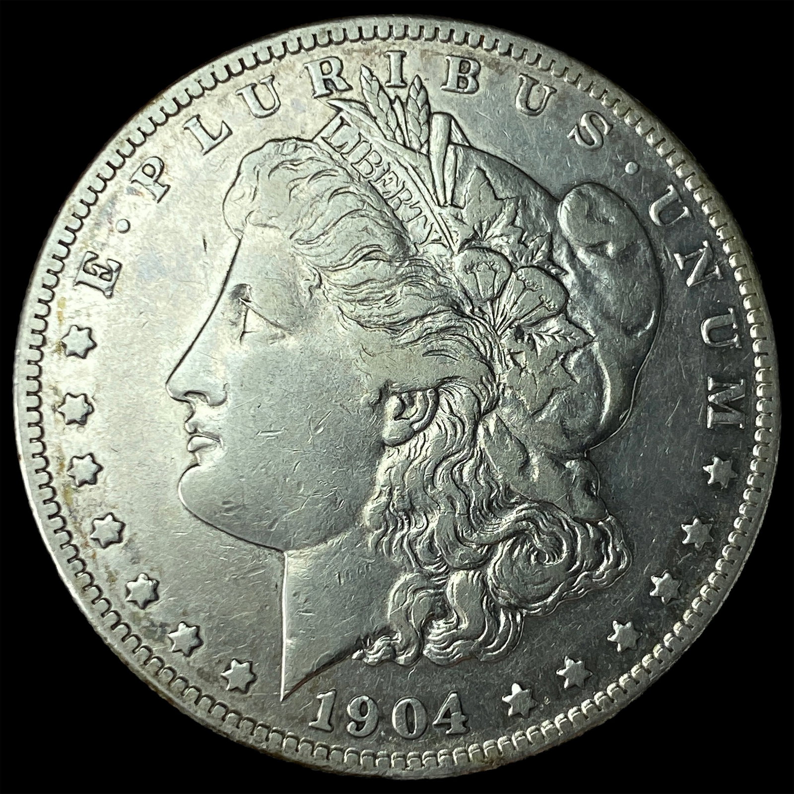 1904-S Silver Morgan Dollar NEARLY UNCIRCULATED: 1904-S Silver Morgan Dollar NEARLY UNCIRCULATED