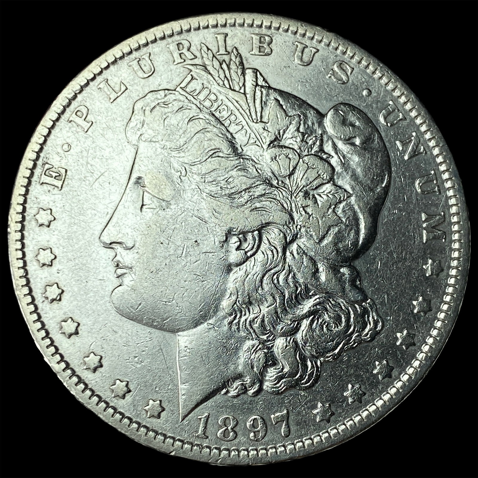 1897-O Silver Morgan Dollar NEARLY UNCIRCULATED: 1897-O Silver Morgan Dollar NEARLY UNCIRCULATED