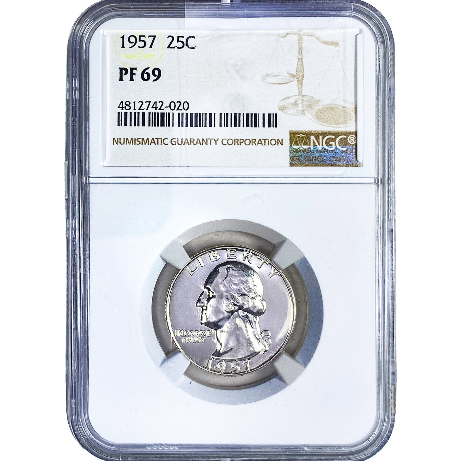 1957 Washington Silver Quarter NGC PF69 (1 of 2)