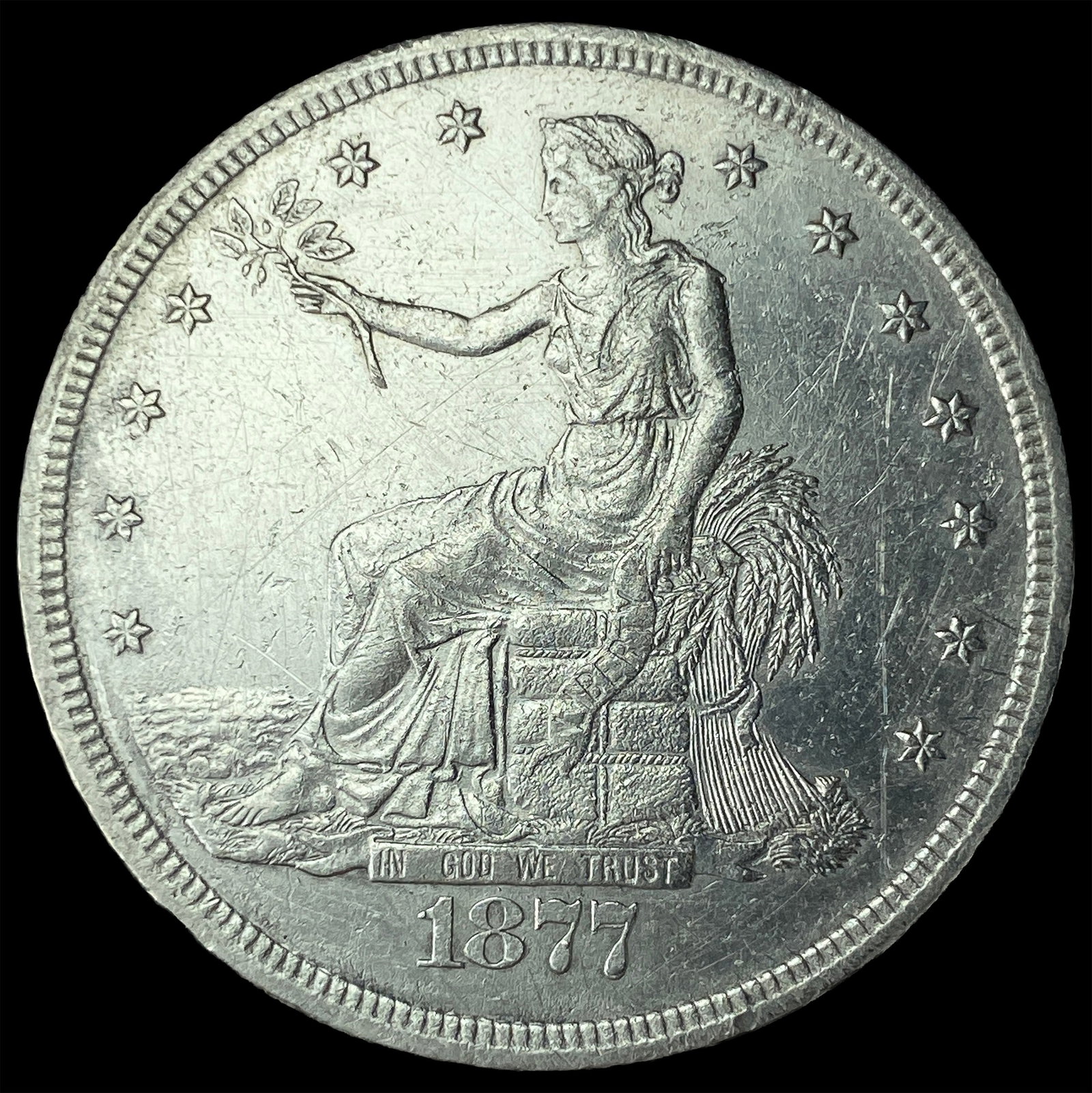 1877-S Silver Trade Dollar HIGH GRADE: 1877-S Silver Trade Dollar HIGH GRADE
