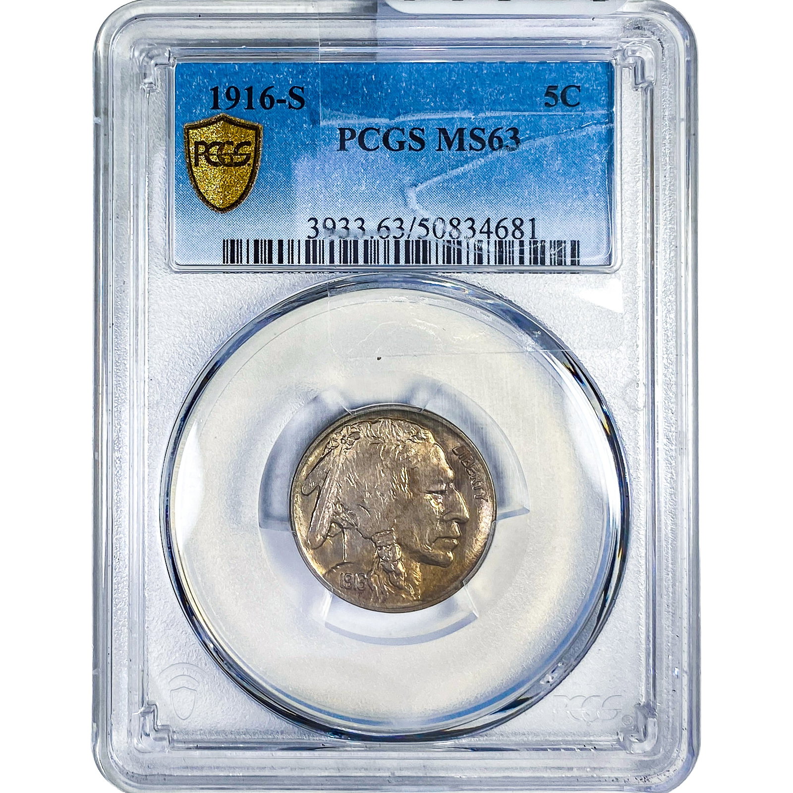 1916-S Buffalo Nickel PCGS MS63 (1 of 2)