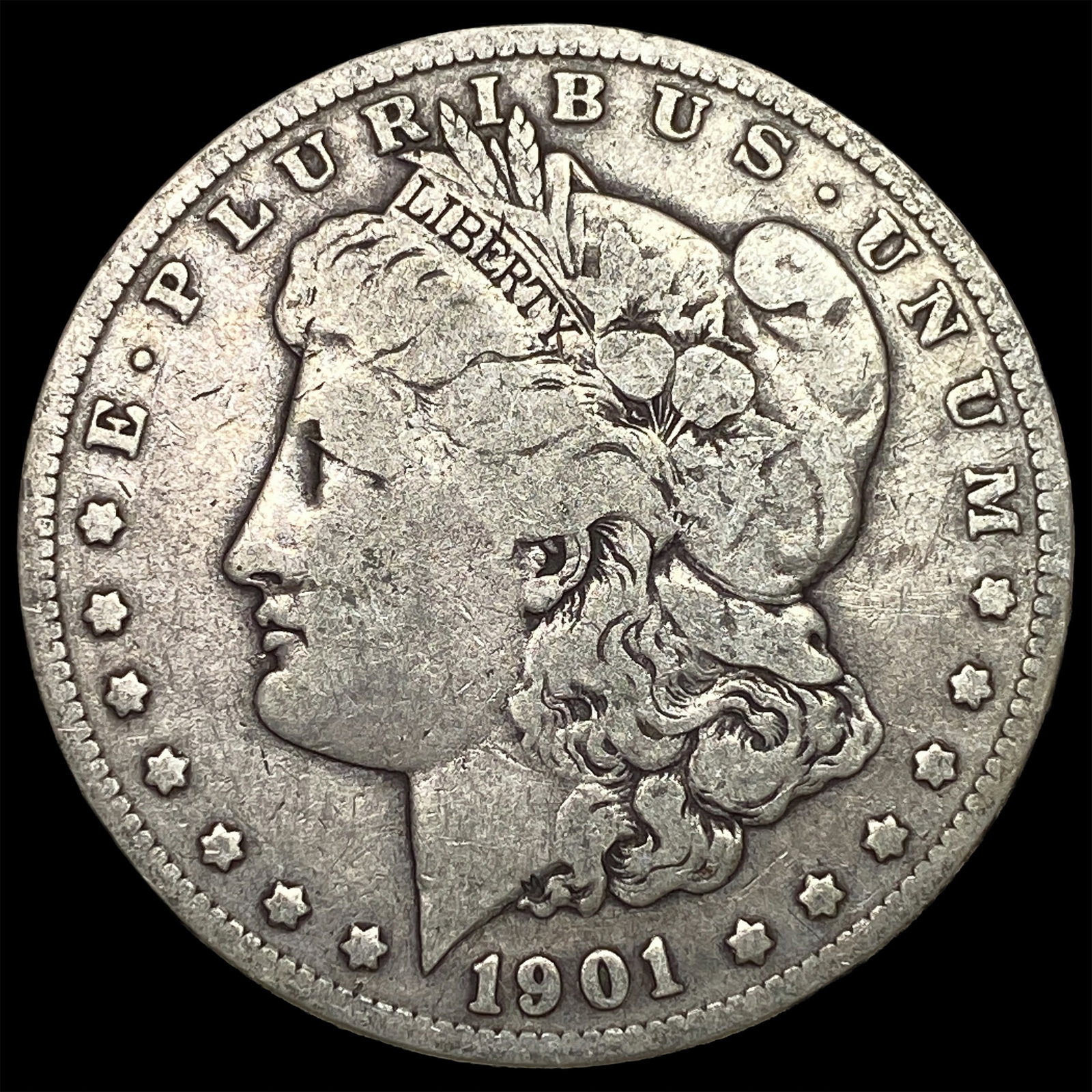 1901-S Silver Morgan Dollar NICELY CIRCULATED: 1901-S Silver Morgan Dollar NICELY CIRCULATED