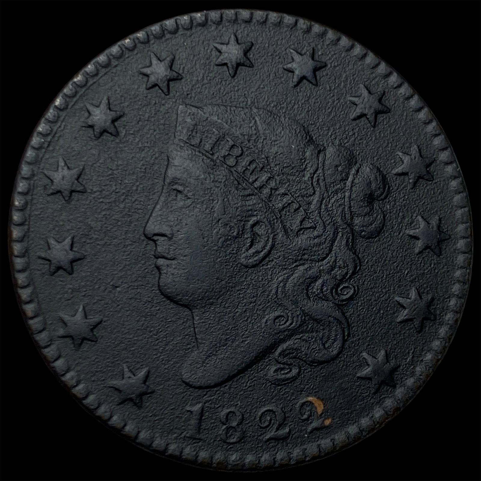 1822 Coronet Head Large Cent HIGH GRADE (1 of 2)