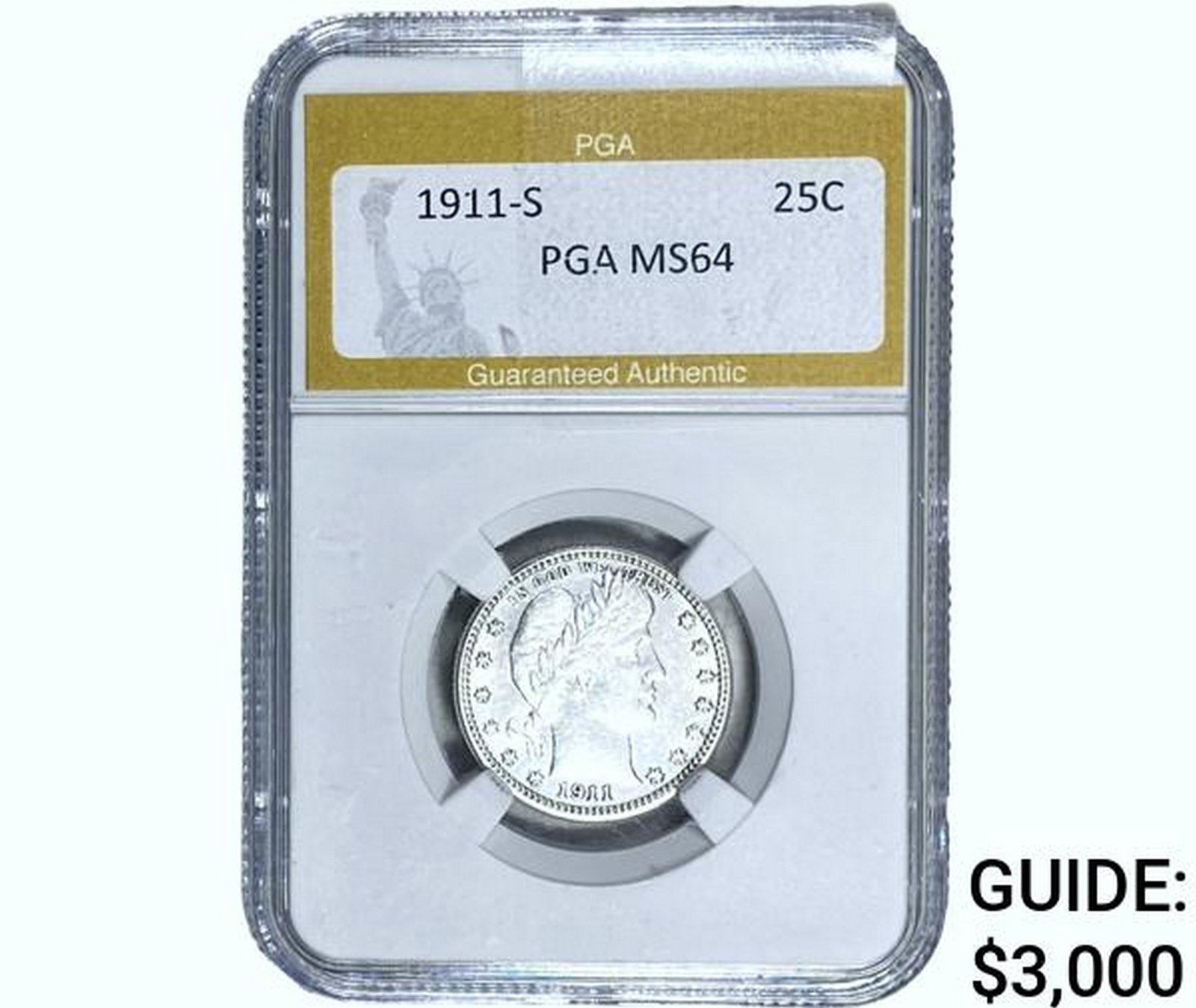 1911-S Barber Quarter PGA MS64 (1 of 2)