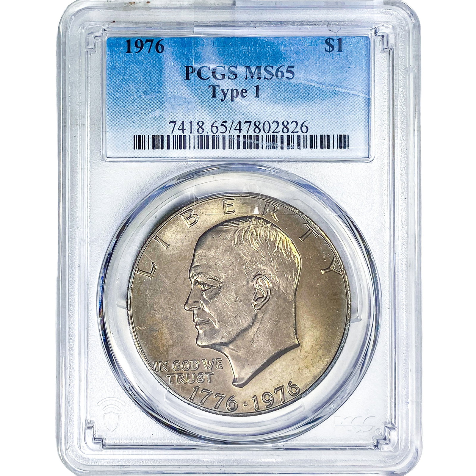 1976 Eisenhower Dollar PCGS MS65 Type 1 (1 of 2)