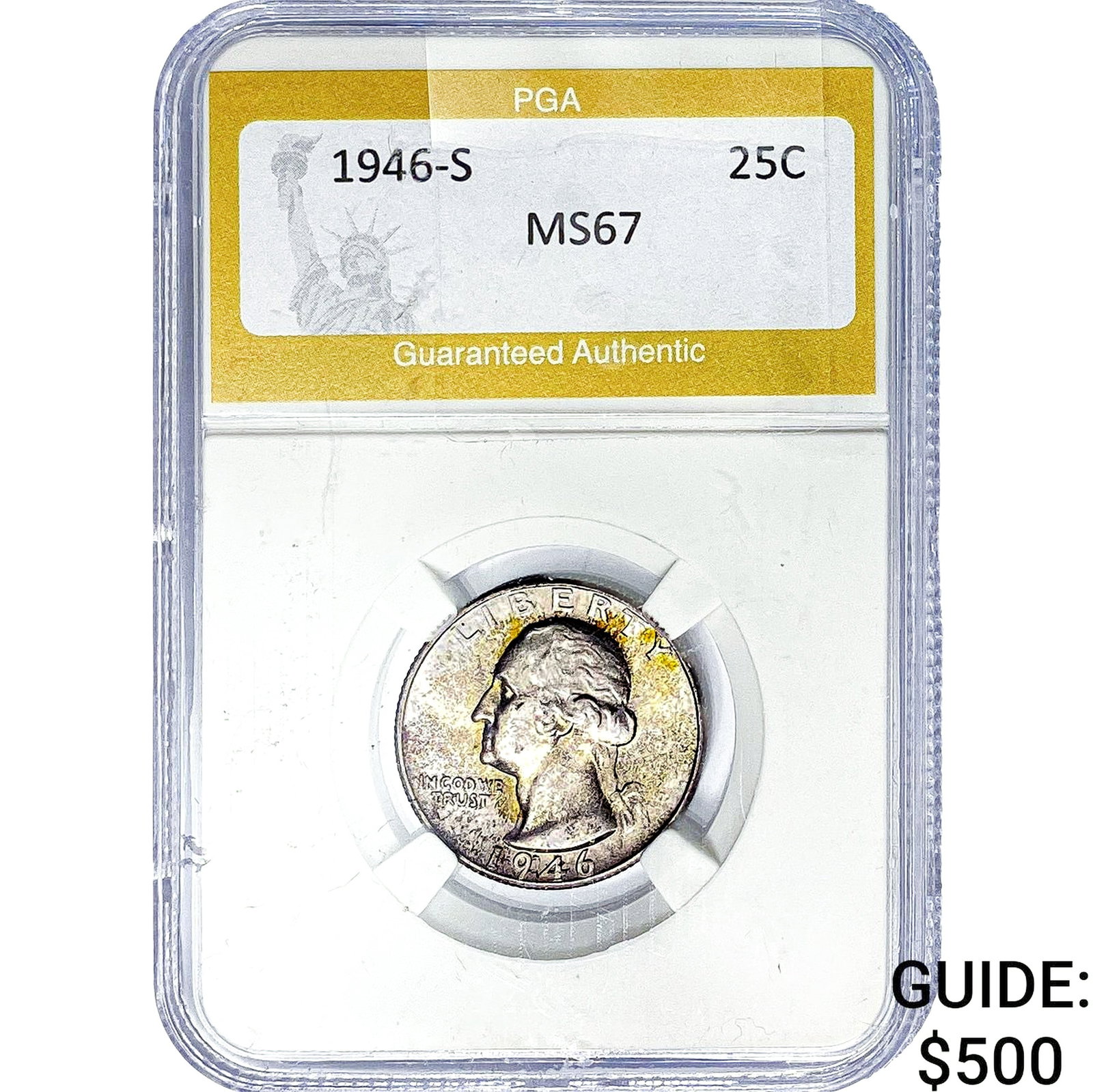 1946-S Washington Silver Quarter PGA MS67 (1 of 2)
