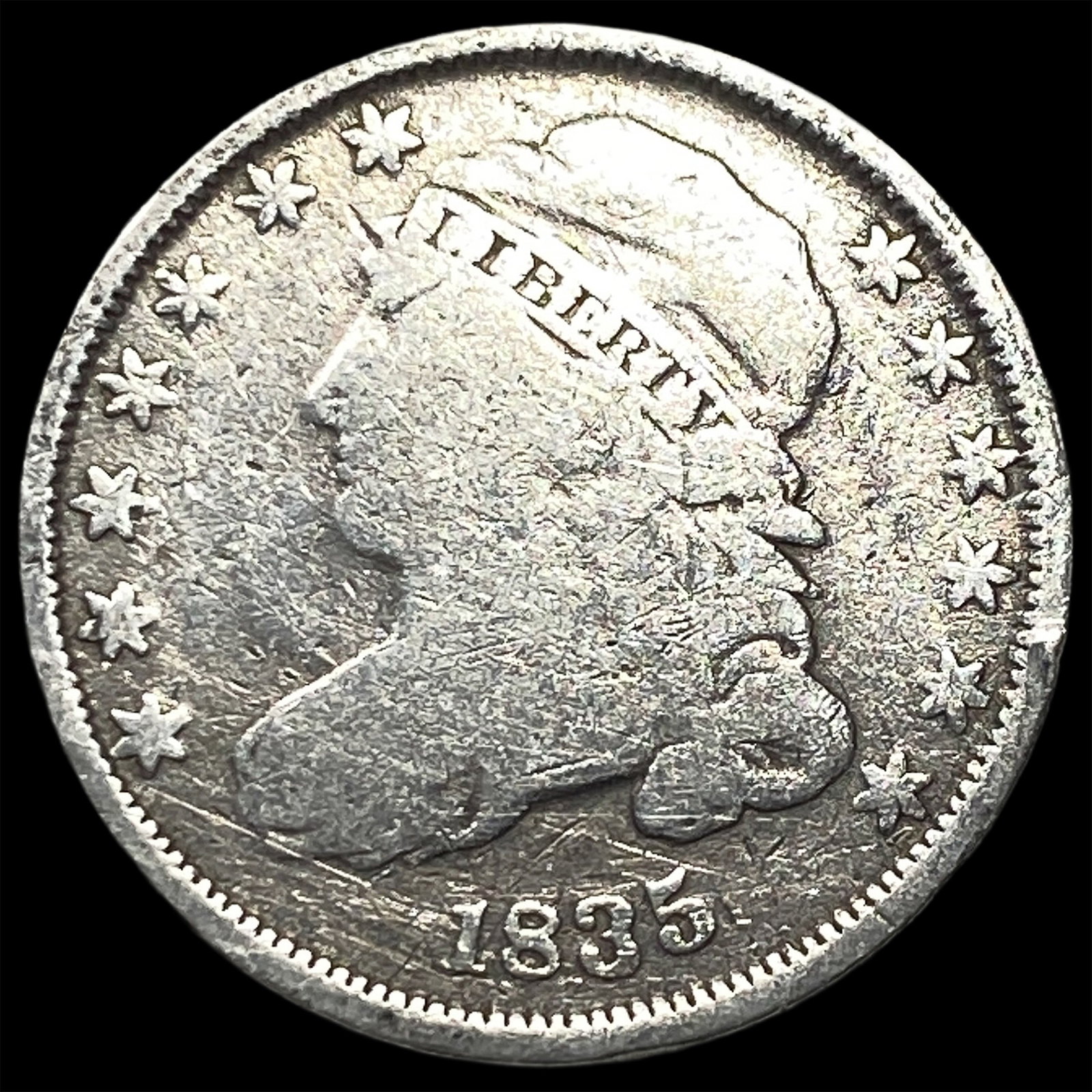 1835 Capped Bust Dime LIGHTLY CIRCULATED: 1835 Capped Bust Dime LIGHTLY CIRCULATED