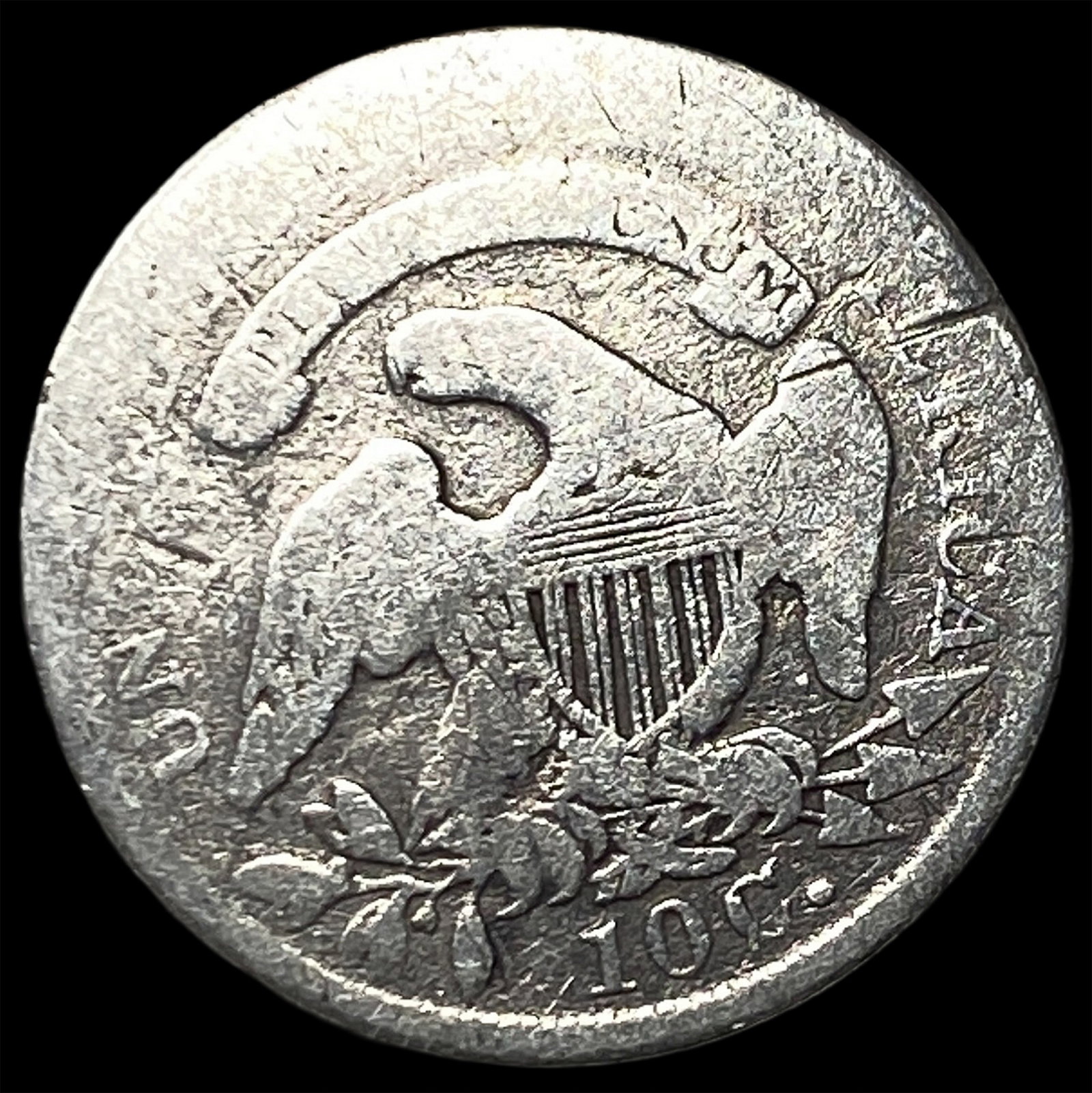 1835 Capped Bust Dime LIGHTLY CIRCULATED - 2