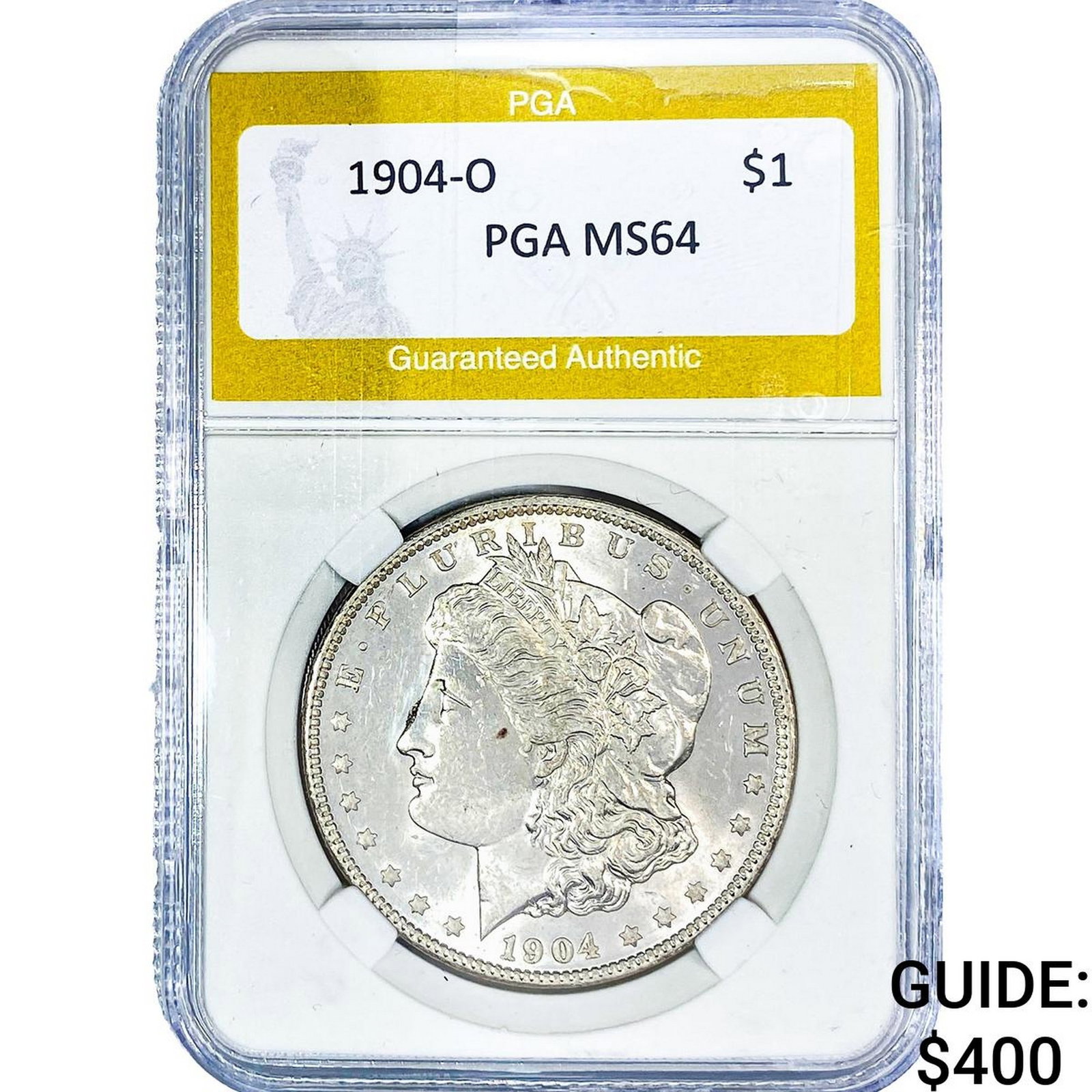 1904-O Morgan Silver Dollar PGA MS64: 1904-O Morgan Silver Dollar PGA MS64