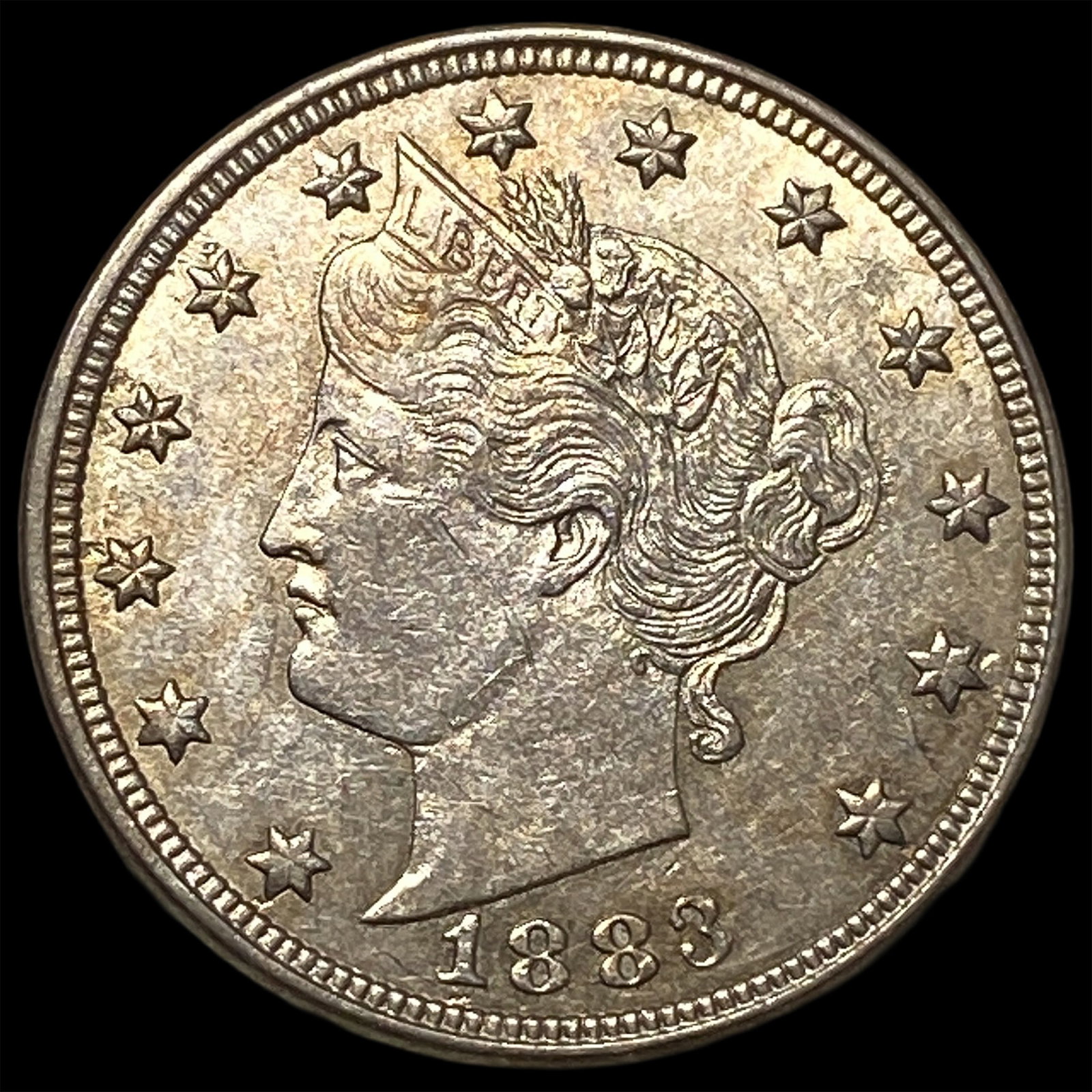 1883 Liberty Head Nickel No Cents CLOSELY UNCIRCULATED: 1883 Liberty Head Nickel No Cents CLOSELY UNCIRCULATED