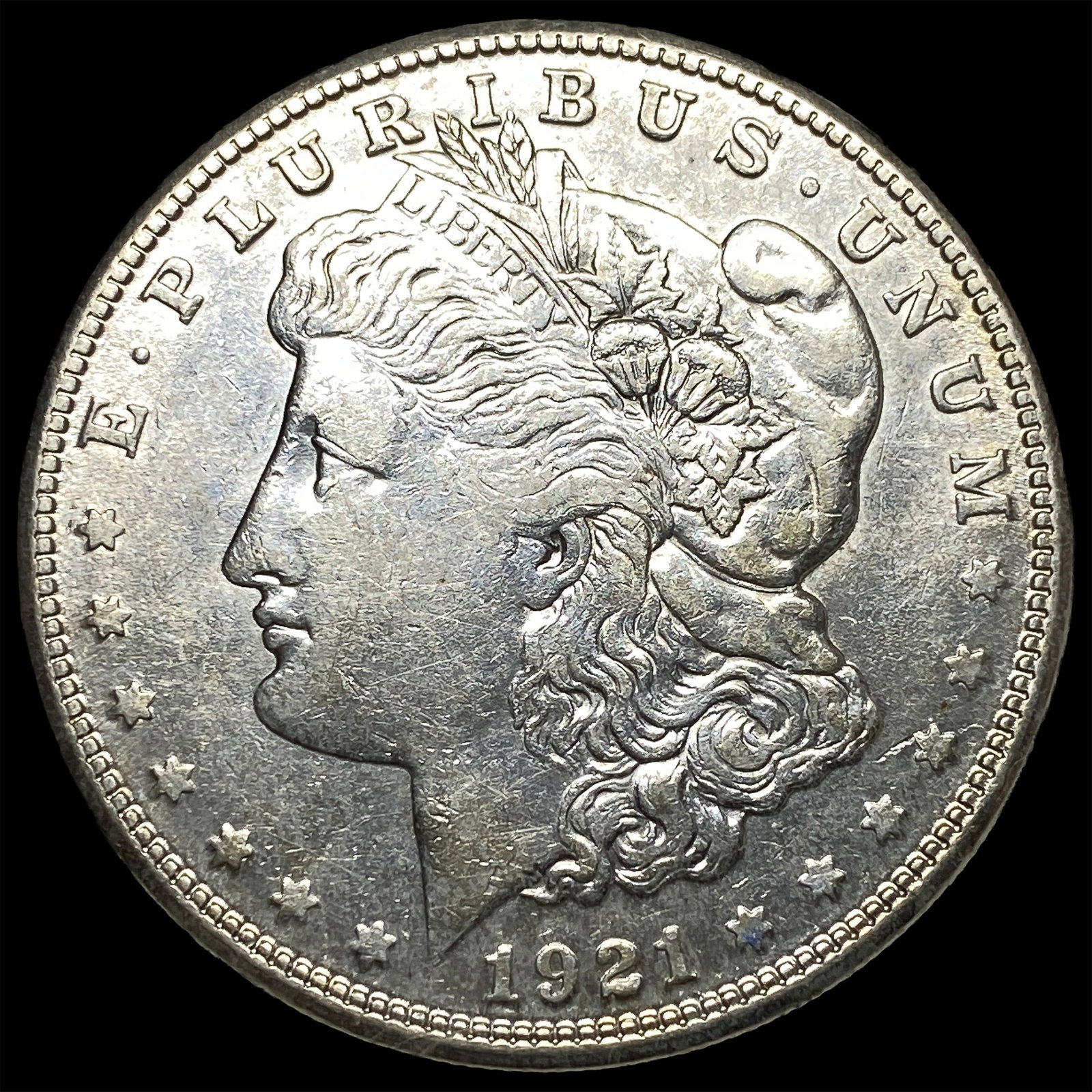1921-S Silver Morgan Dollar CHOICE AU: 1921-S Silver Morgan Dollar CHOICE AU