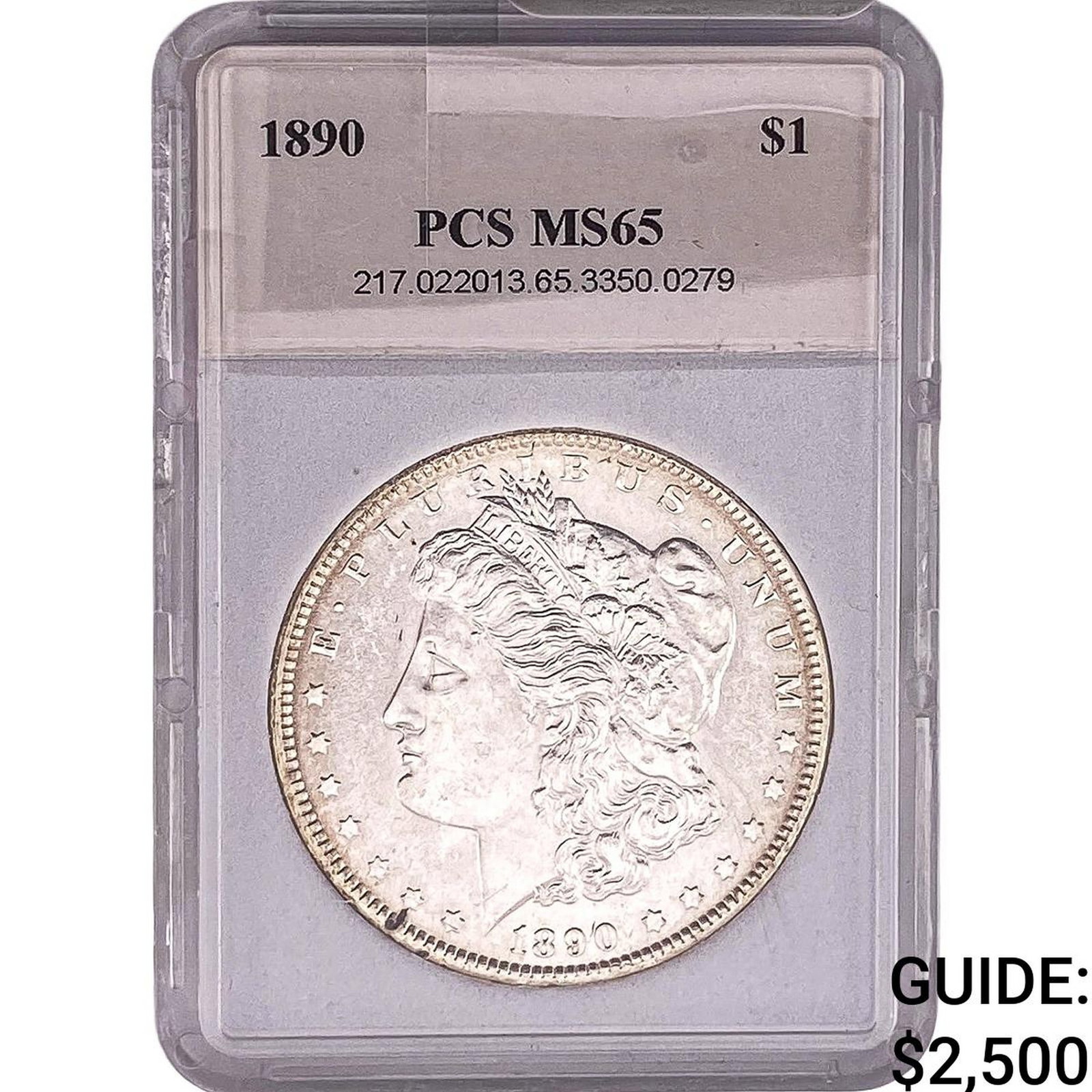 1890 Morgan Silver Dollar PCS MS65 (1 of 2)