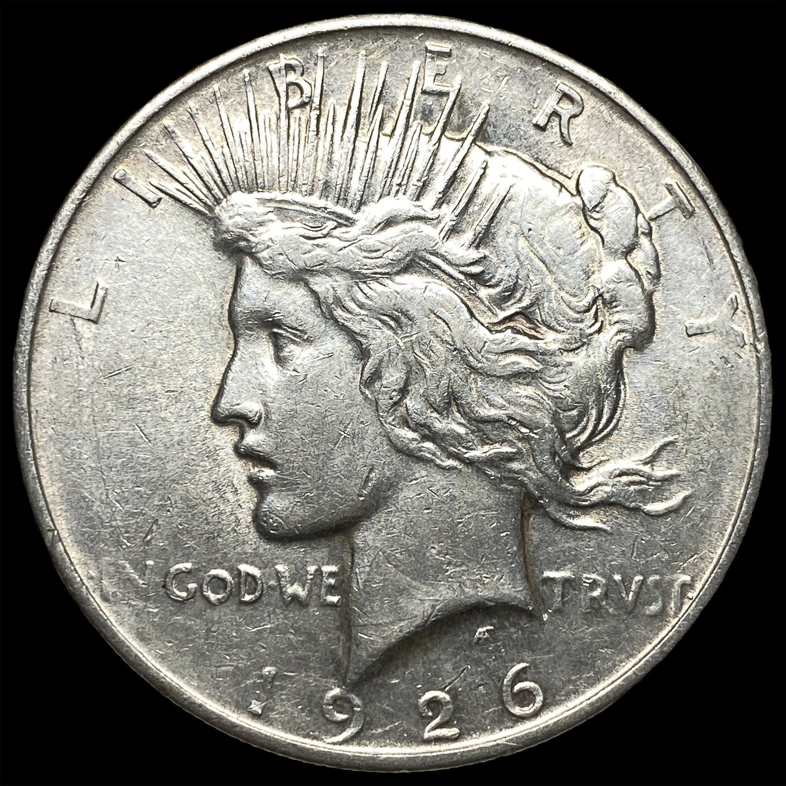 1926 Peace Silver Dollar CHOICE AU: 1926 Peace Silver Dollar CHOICE AU