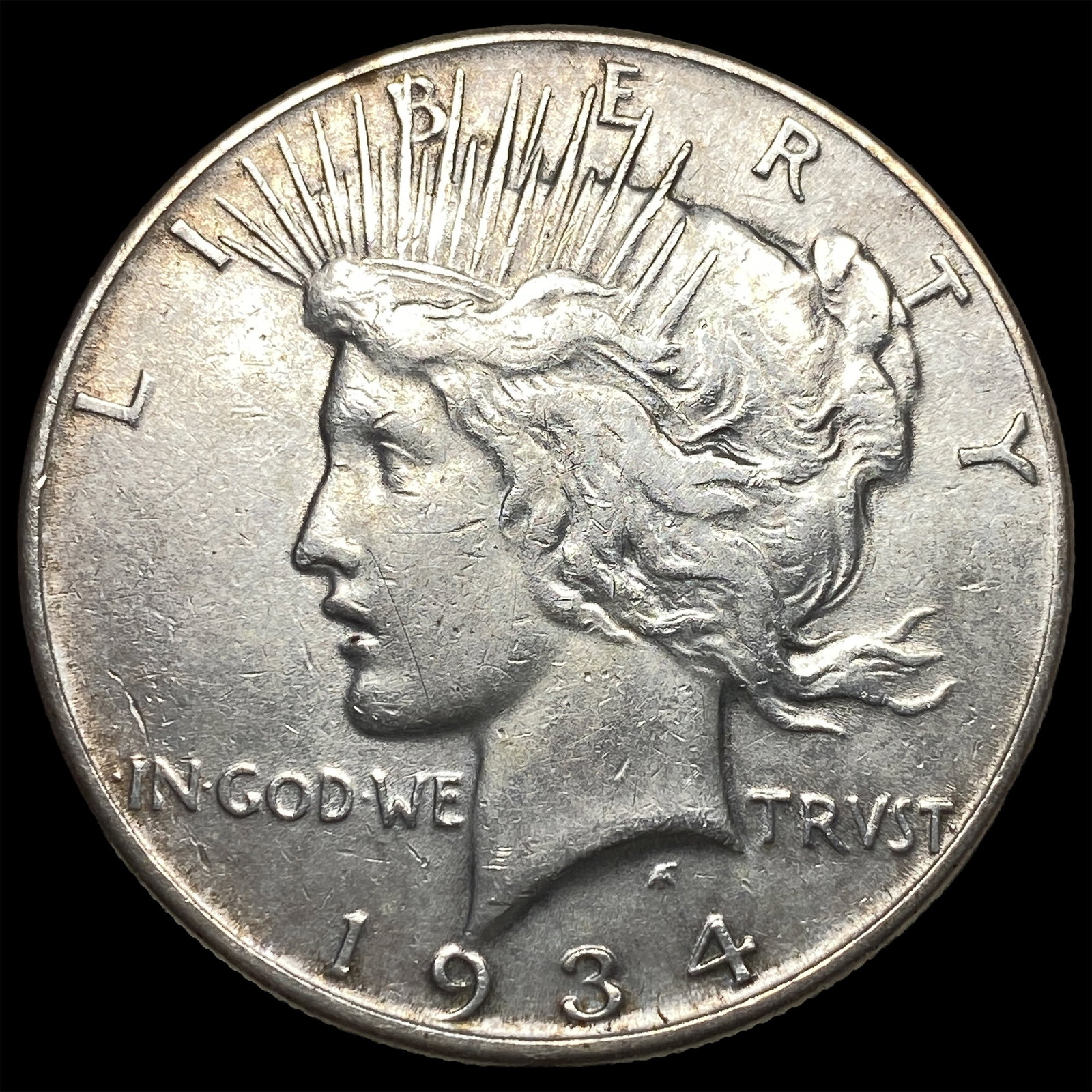 1934 Silver Peace Dollar CLOSELY UNCIRCULATED: 1934 Silver Peace Dollar CLOSELY UNCIRCULATED