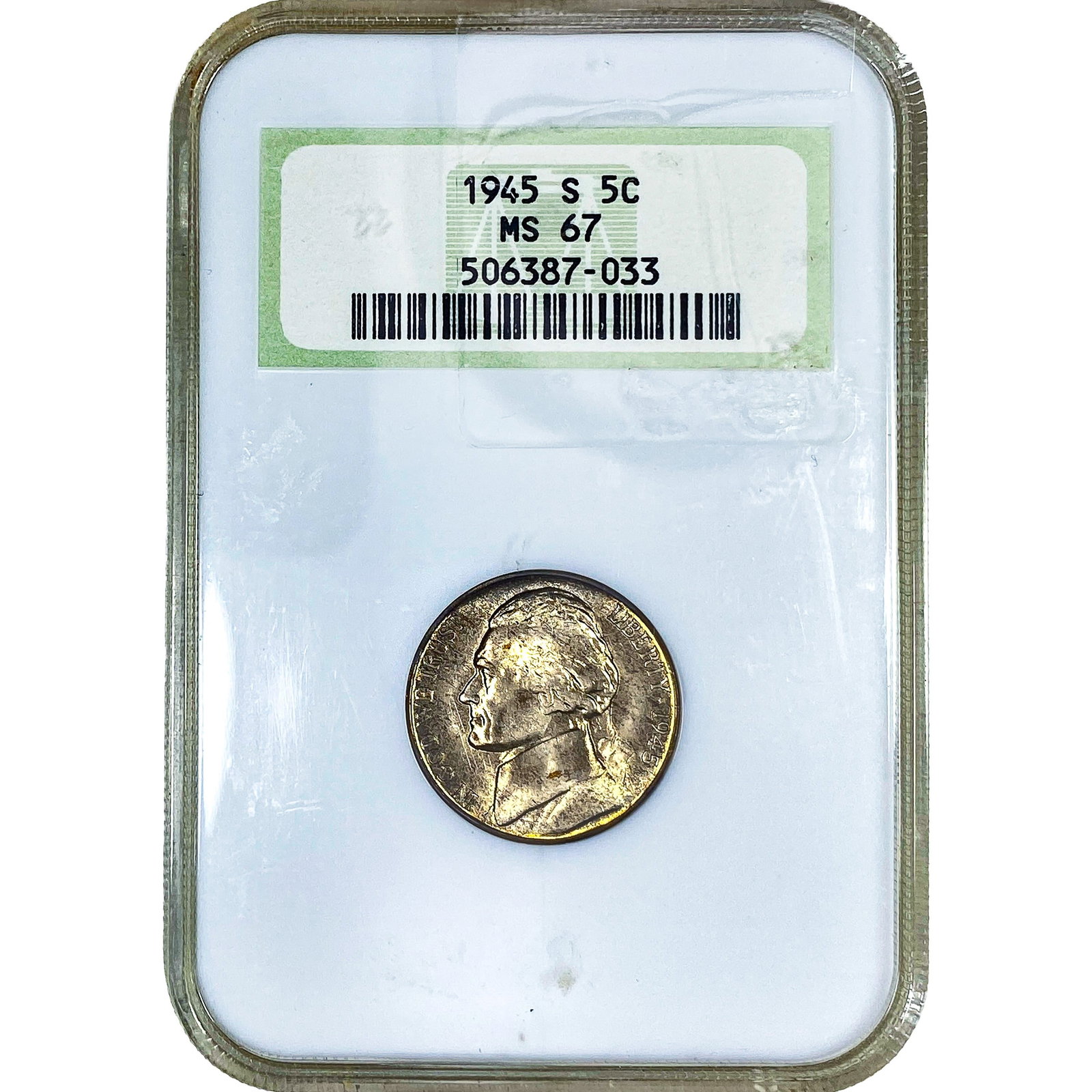 1945-S Jefferson Nickel NGC MS67 (1 of 2)
