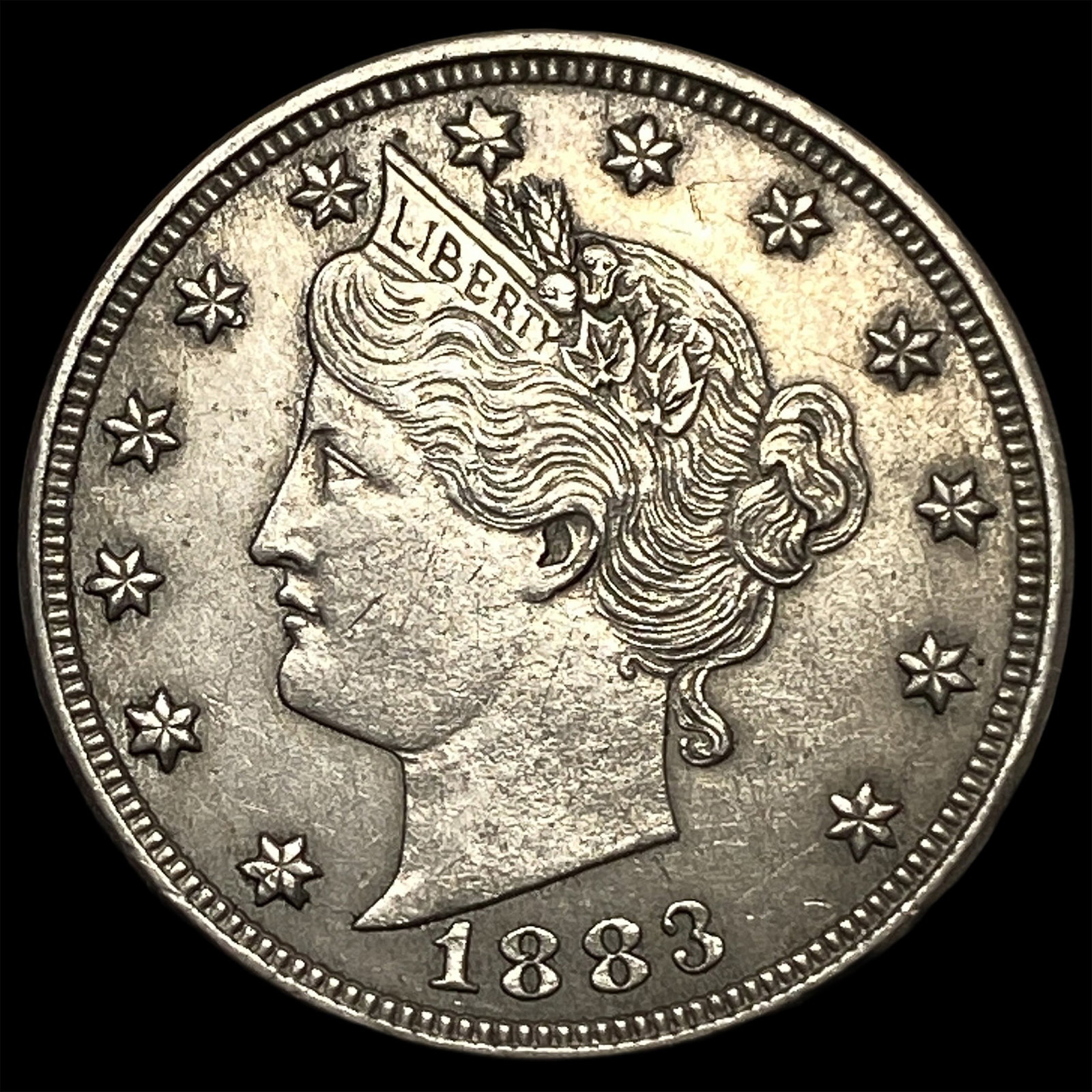 1883 Liberty Head Nickel No Cents CLOSELY UNCIRCULATED: 1883 Liberty Head Nickel No Cents CLOSELY UNCIRCULATED