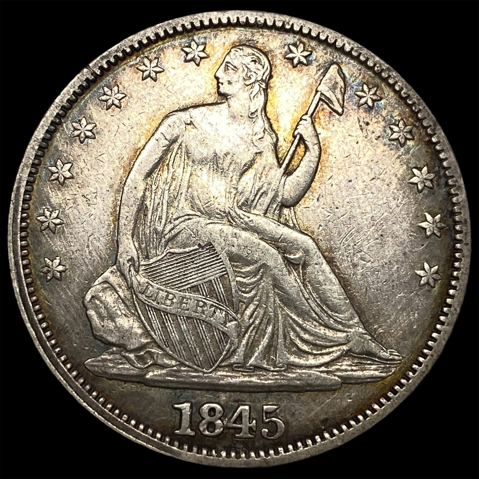 1845 Seated Liberty Half Dollar HIGH GRADE: 1845 Seated Liberty Half Dollar HIGH GRADE