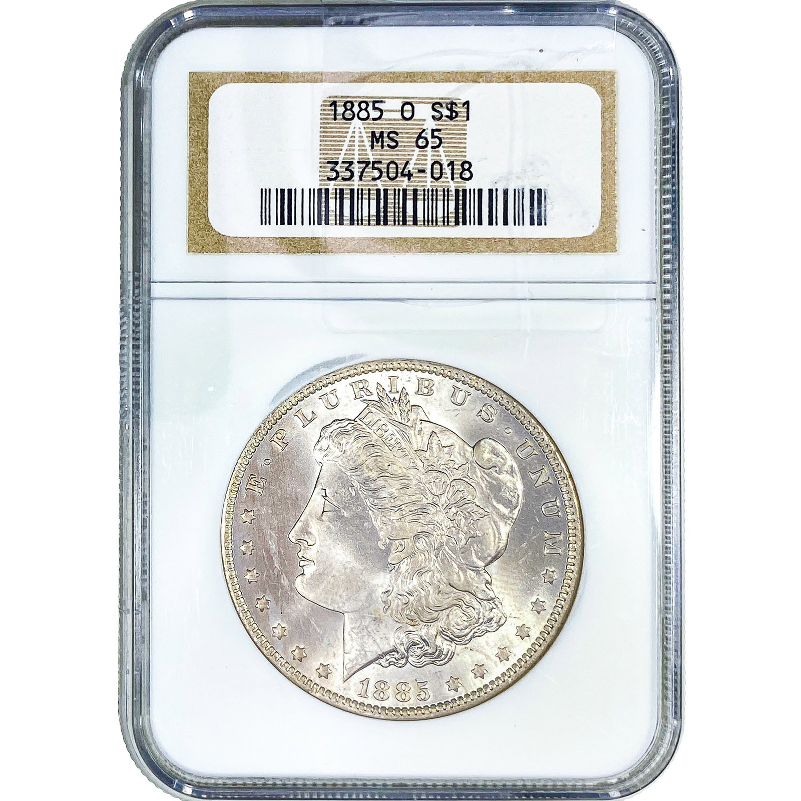 1885-O Morgan Silver Dollar NGC MS65: 1885-O Morgan Silver Dollar NGC MS65