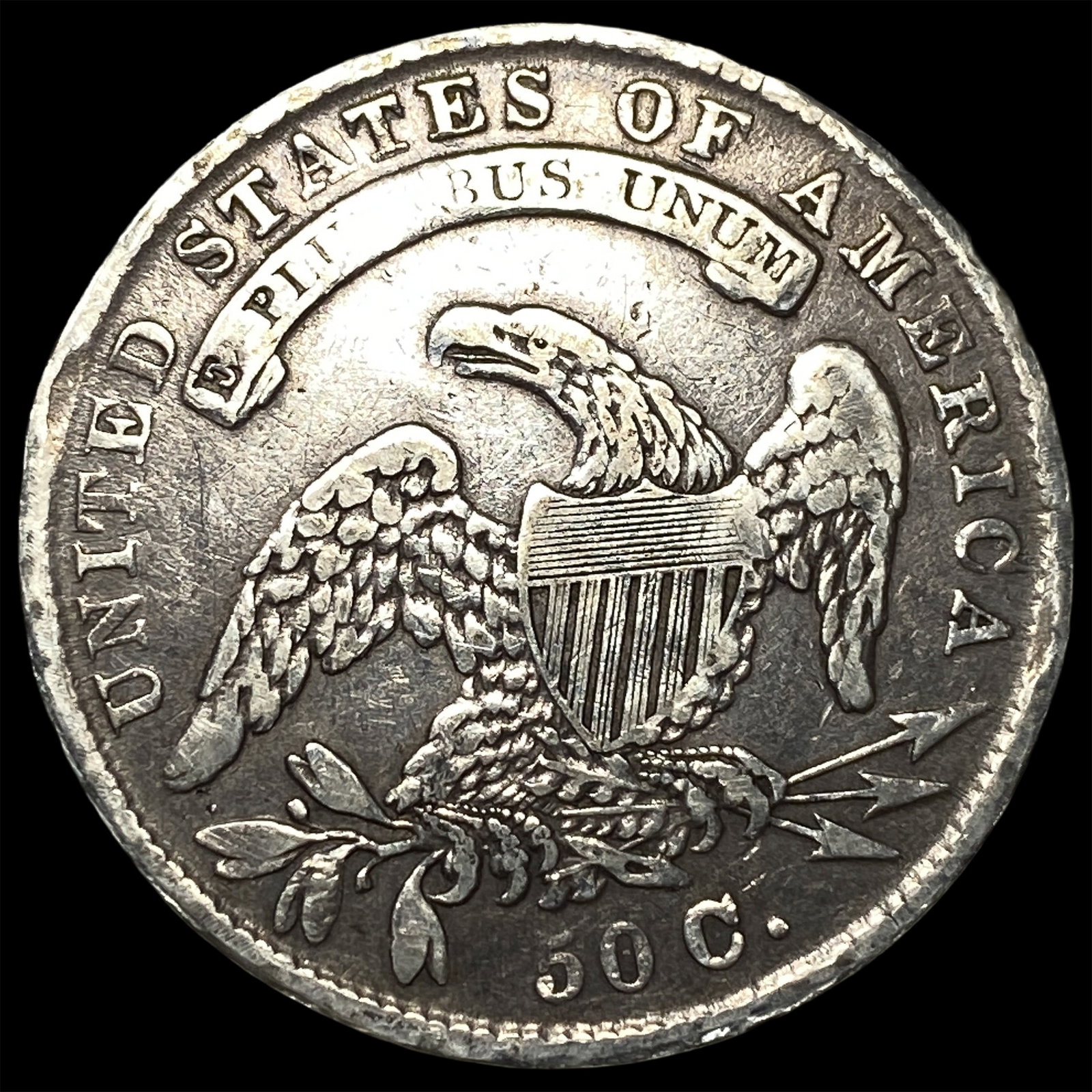 1834 Capped Bust Half Dollar LIGHTLY CIRCULATED - 2