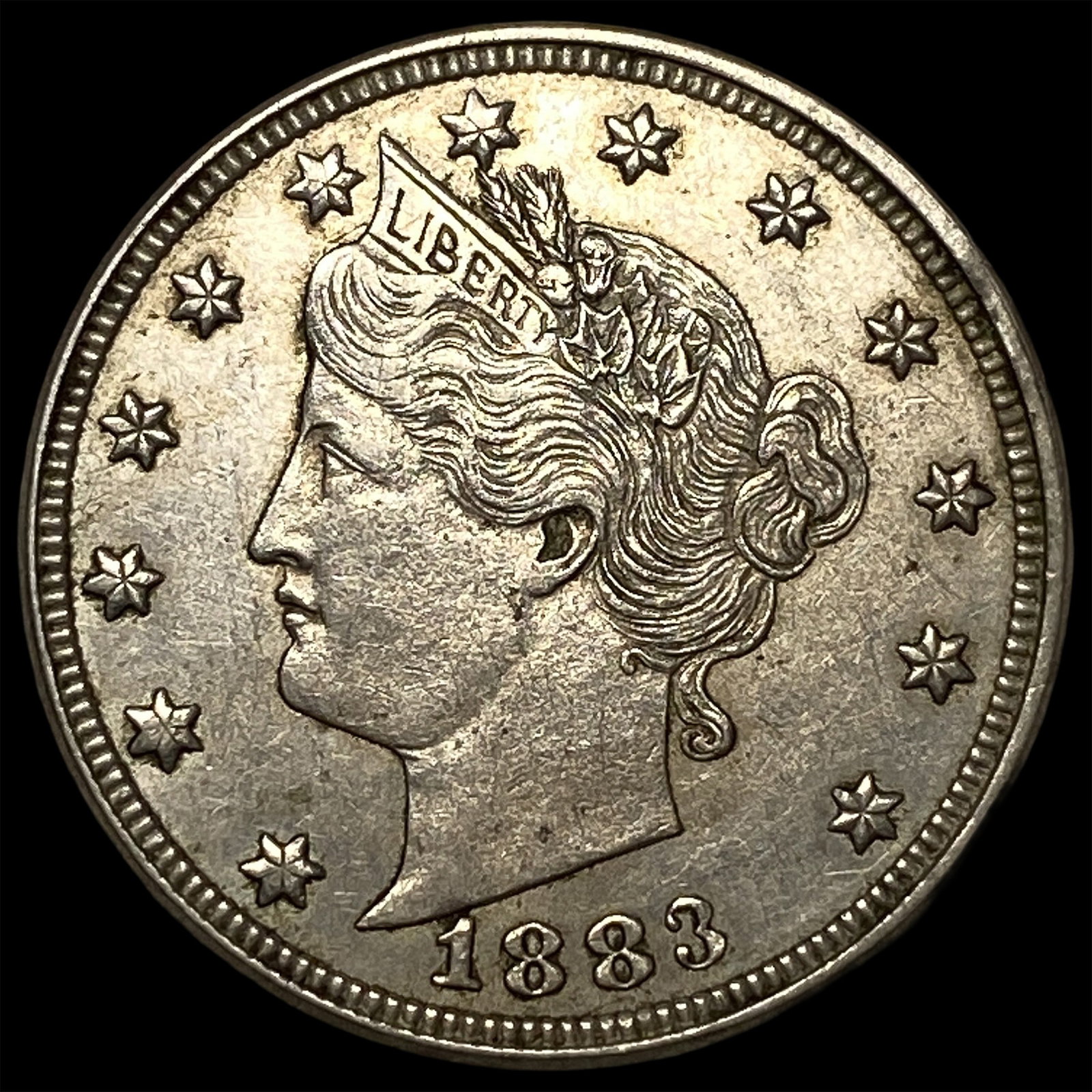 1883 Liberty Head Nickel No Cents CLOSELY UNCIRCULATED: 1883 Liberty Head Nickel No Cents CLOSELY UNCIRCULATED
