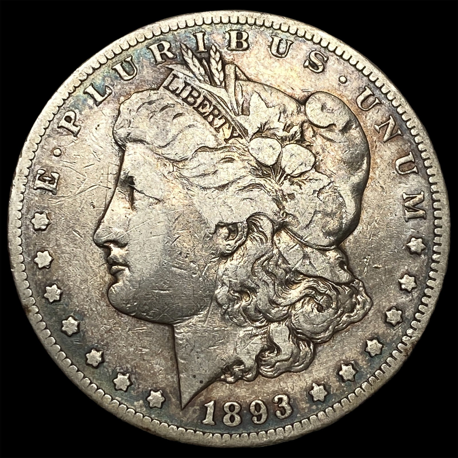 1893-CC Silver Morgan Dollar LIGHTLY CIRCULATED: 1893-CC Silver Morgan Dollar LIGHTLY CIRCULATED