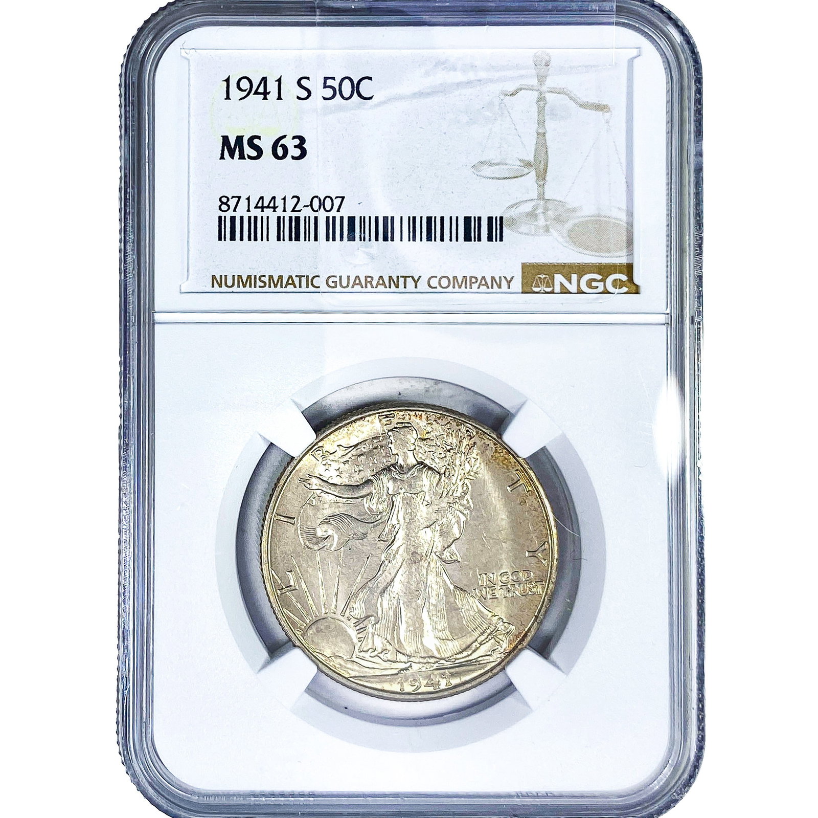 1941-S Walking Liberty Half Dollar NGC MS63 (1 of 2)