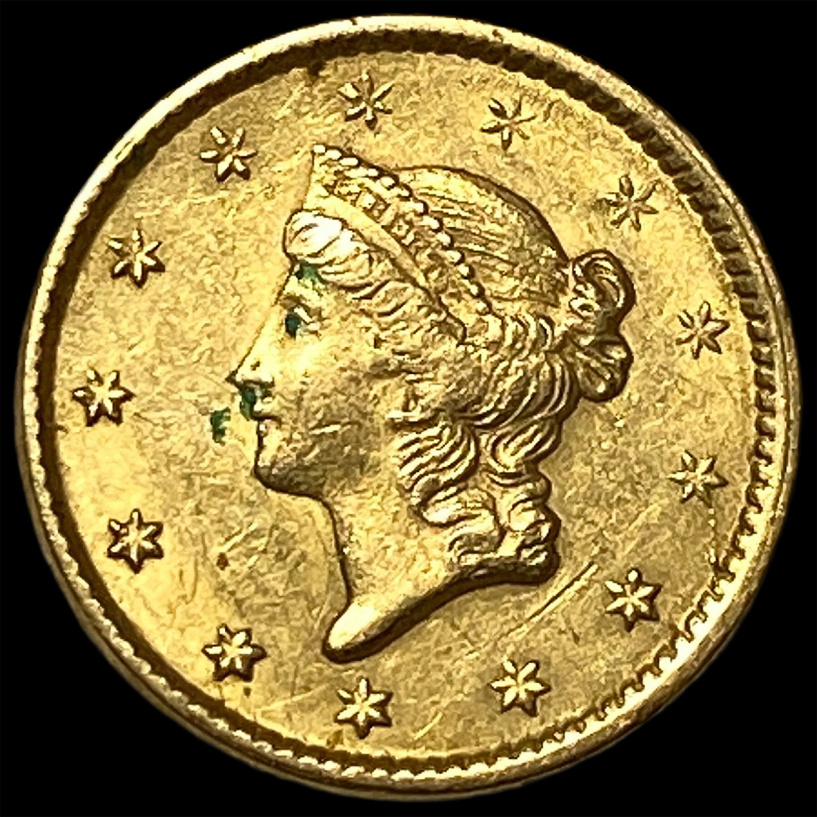 1851-C Gold $1 Liberty Head UNCIRCULATED: 1851-C Gold $1 Liberty Head UNCIRCULATED