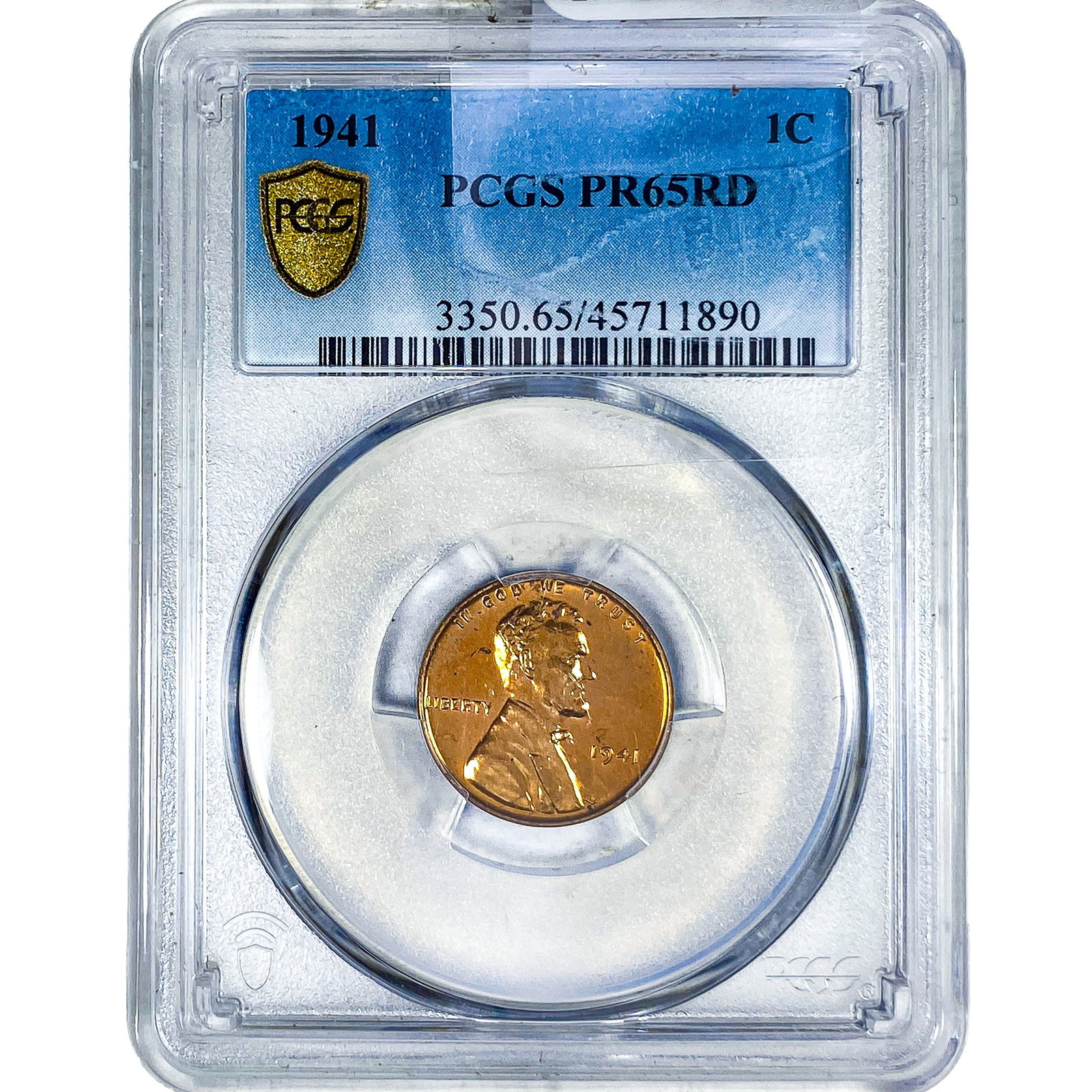 1941 Wheat Cent PCGS PR65 RD (1 of 2)