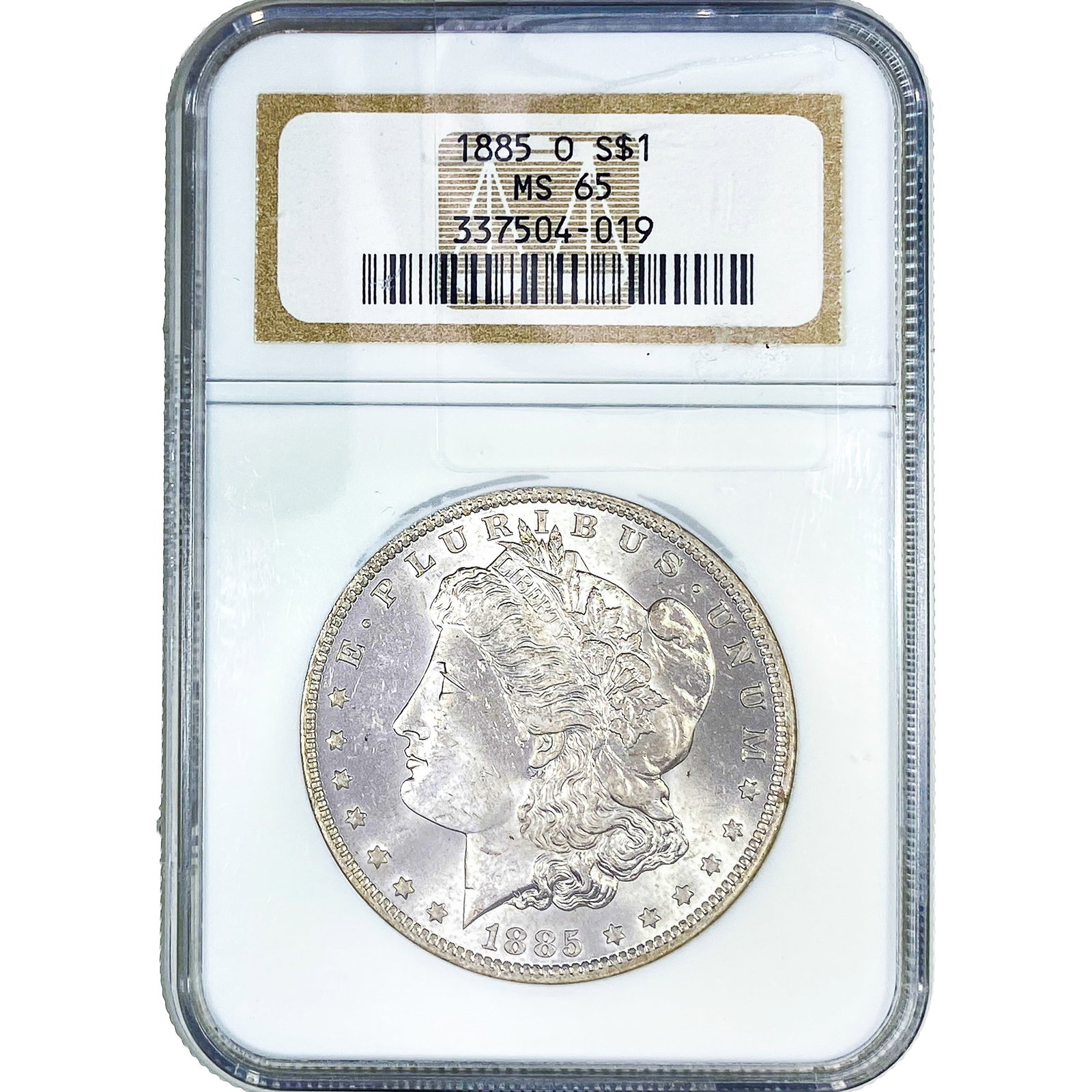 1885-O Morgan Silver Dollar NGC MS65: 1885-O Morgan Silver Dollar NGC MS65