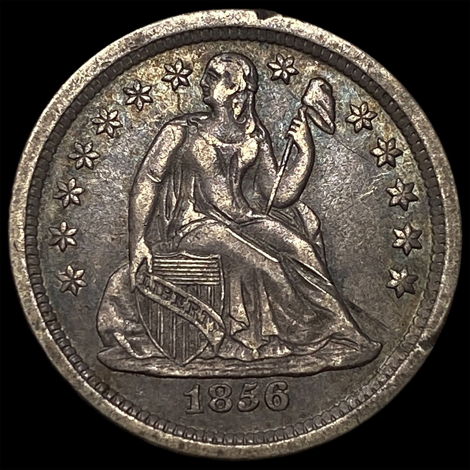 1856 Seated Liberty Dime CLOSELY UNCIRCULATED (1 of 2)