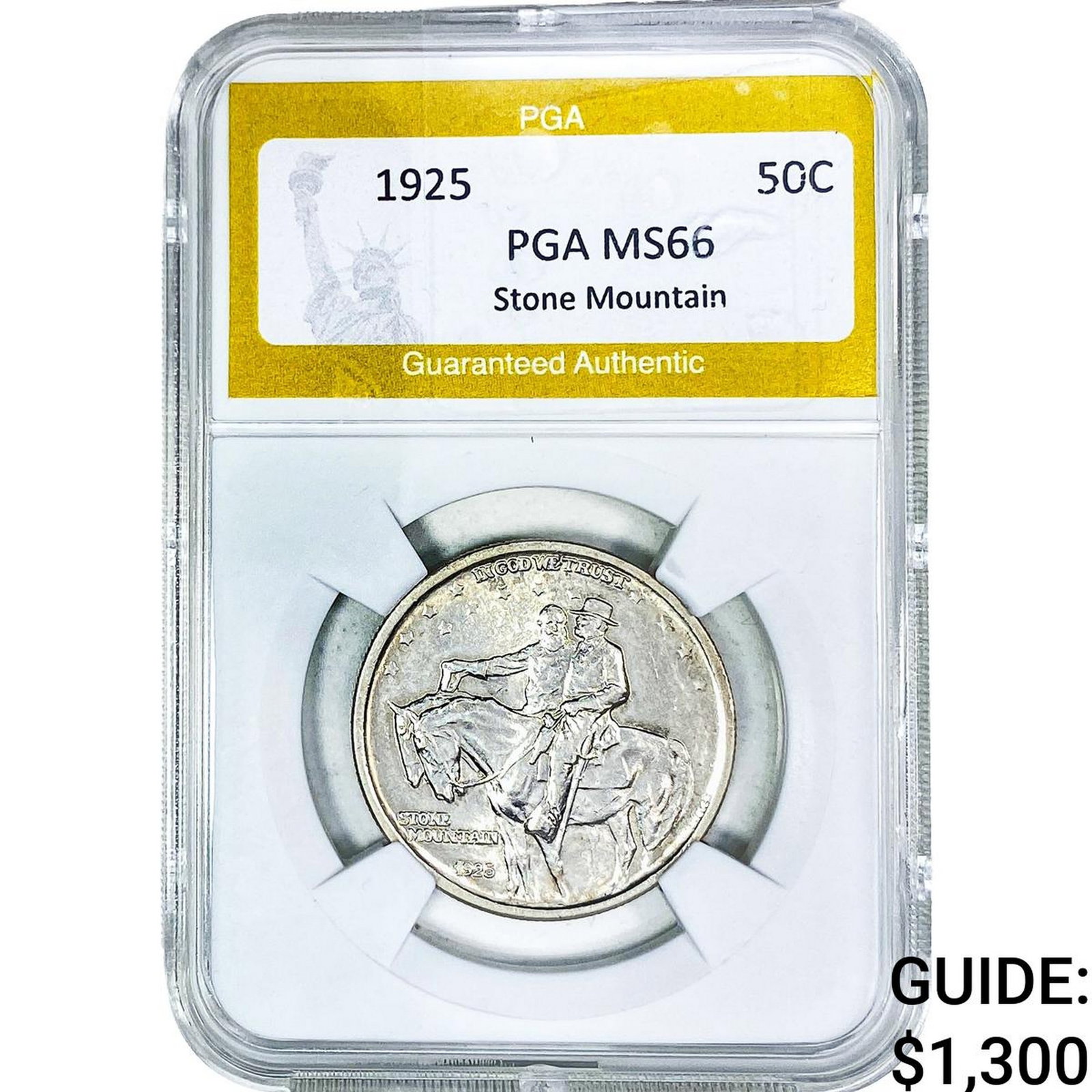 1925 Stone Mountain Half Dollar PGA MS66 (1 of 2)