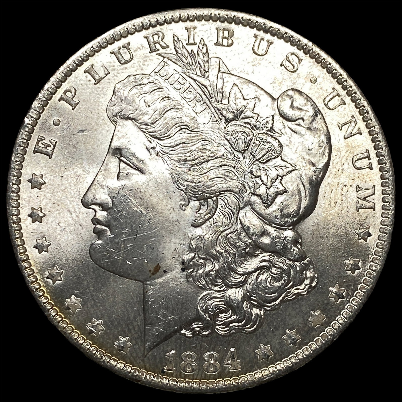 1884-O Silver Morgan Dollar GEM BU: 1884-O Silver Morgan Dollar GEM BU