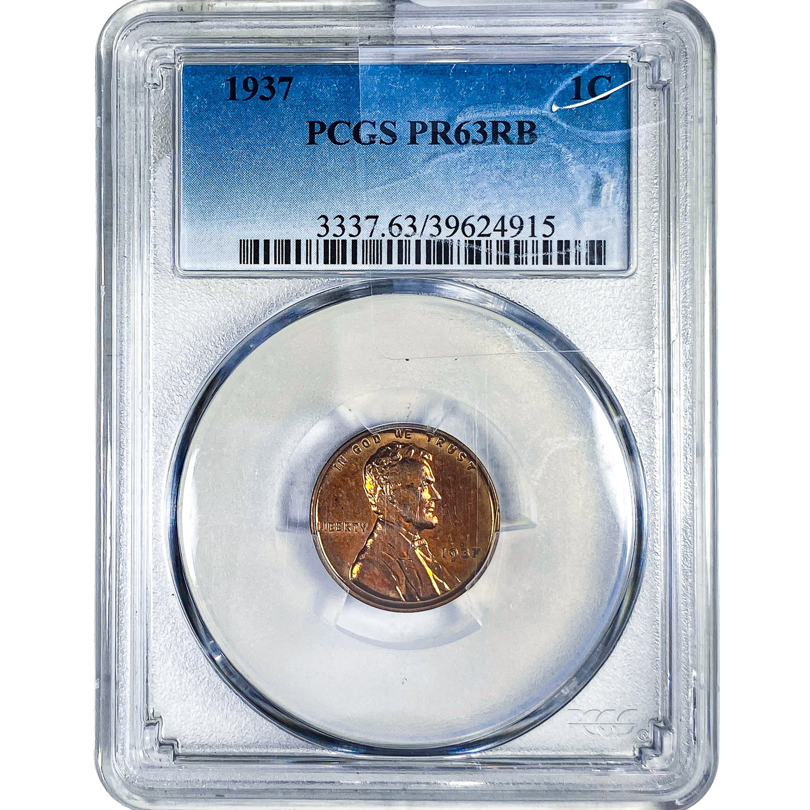 1937 Wheat Cent PCGS PR63 RB (1 of 2)