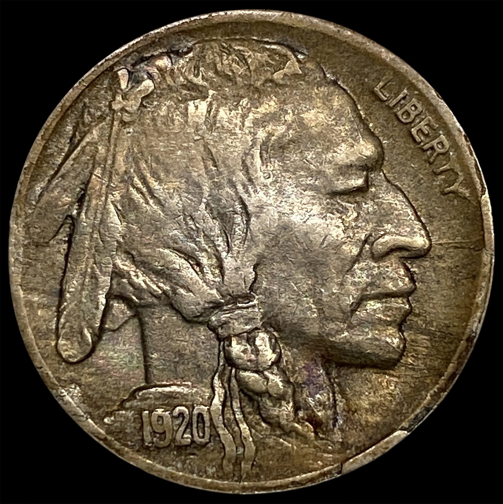 1920-D Buffalo Nickel CLOSELY UNCIRCULATED: 1920-D Buffalo Nickel CLOSELY UNCIRCULATED