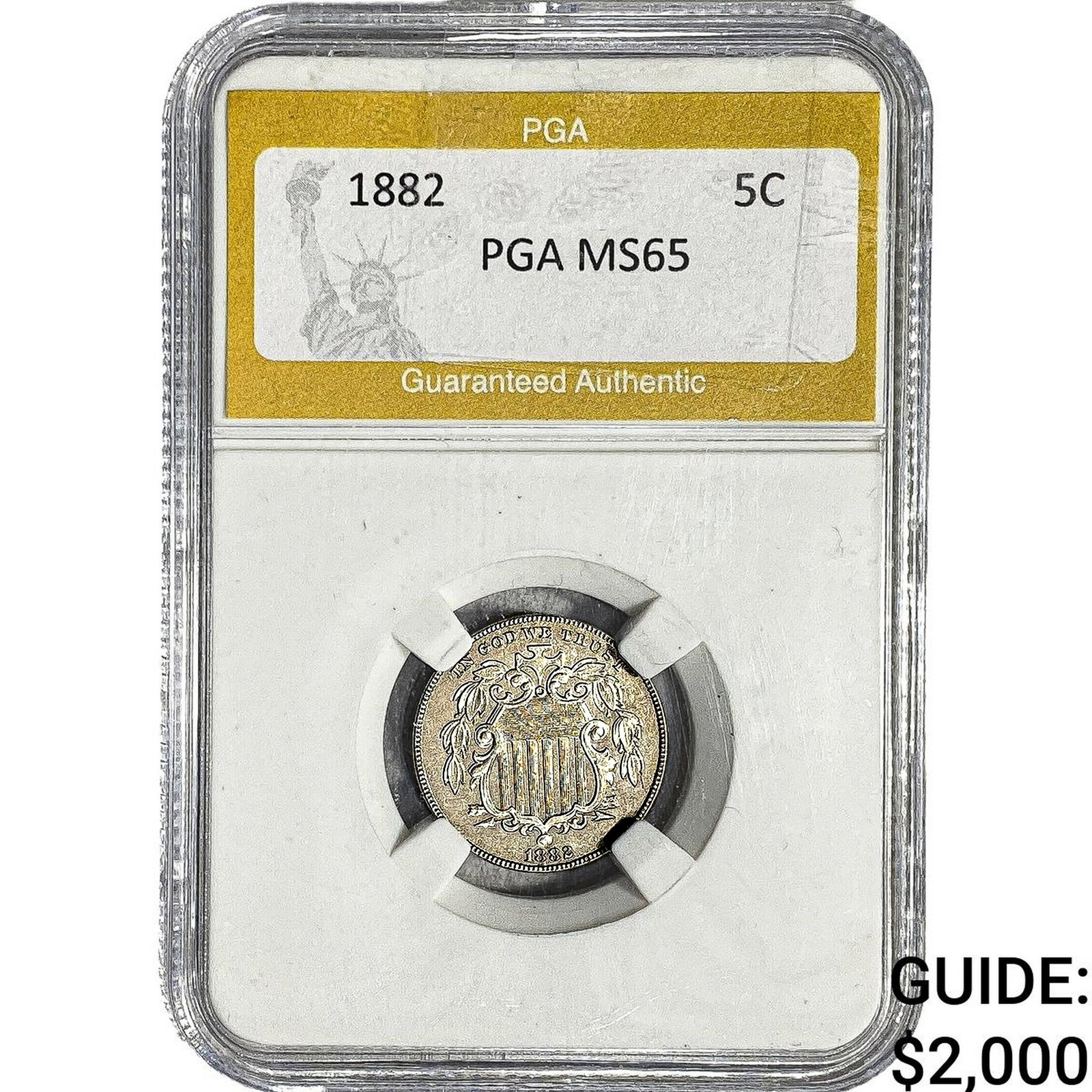1882 Shield Nickel PGA MS65 (1 of 2)